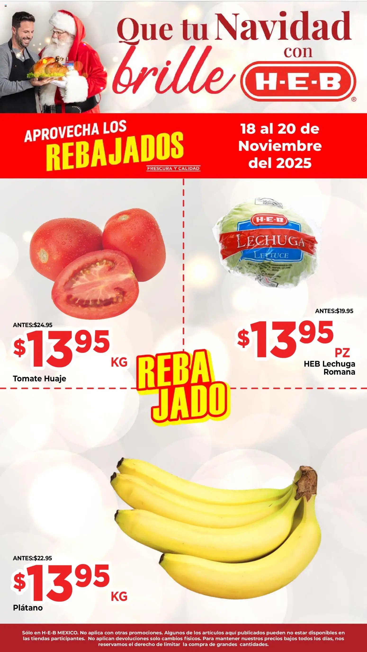 H-E-B oferta desde 18/11/2025 Folleto Aprovecha los Rebajalos (2025-11-18 - 2025-11-24)