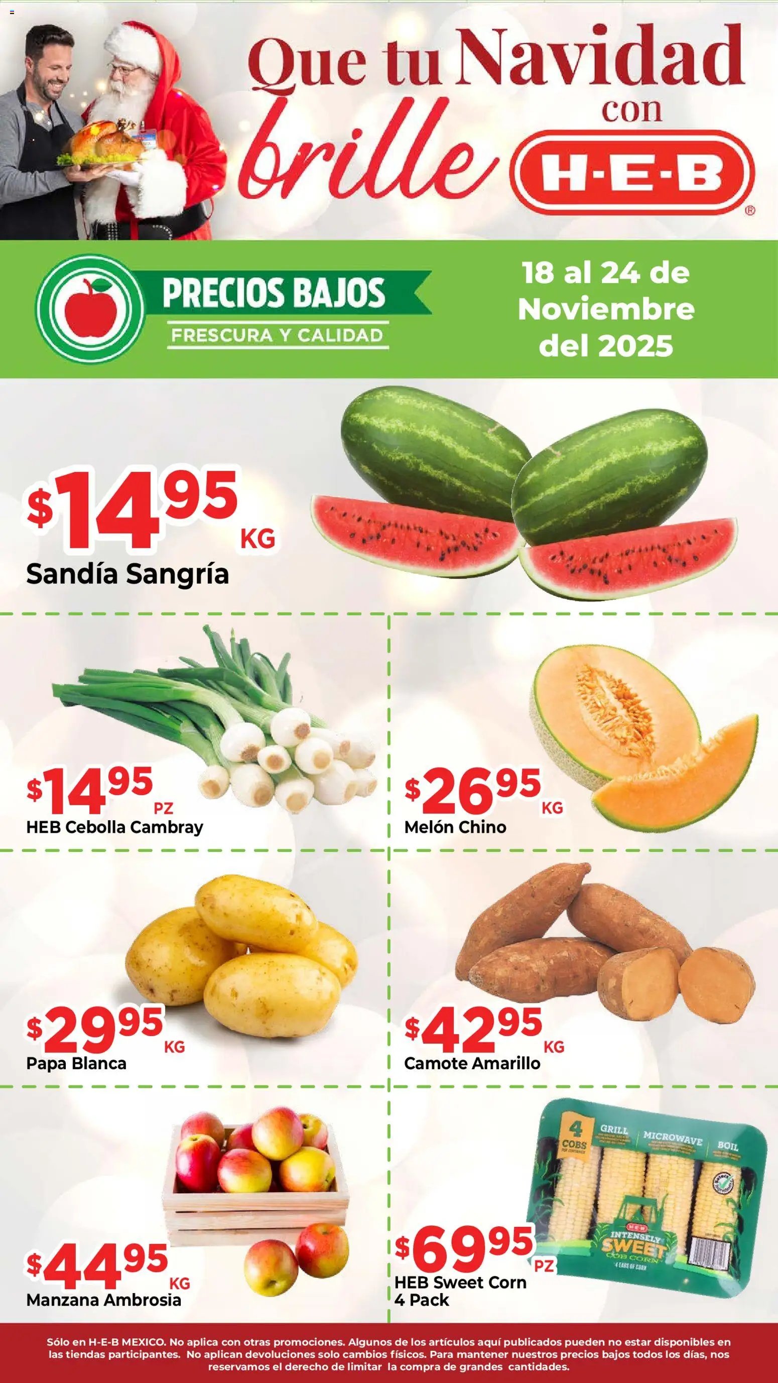 H-E-B oferta desde 18/11/2025 Folleto Aprovecha los Rebajalos (2025-11-18 - 2025-11-24)