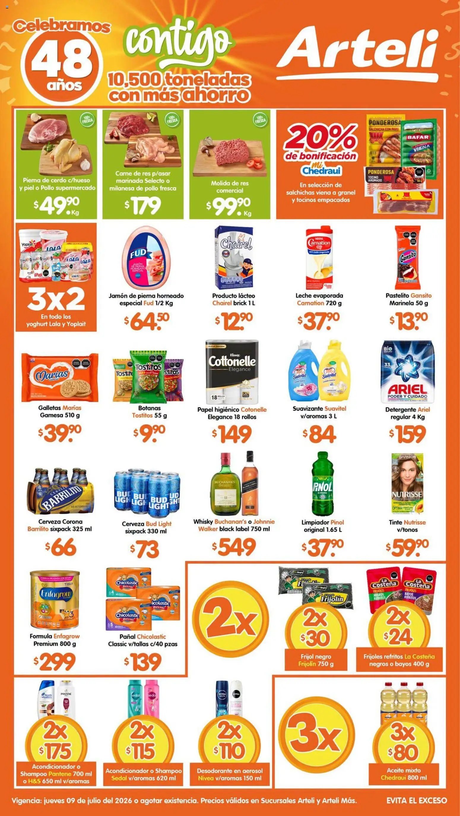 Arteli oferta desde 09/07/2026 Arteli folleto Tuxpan