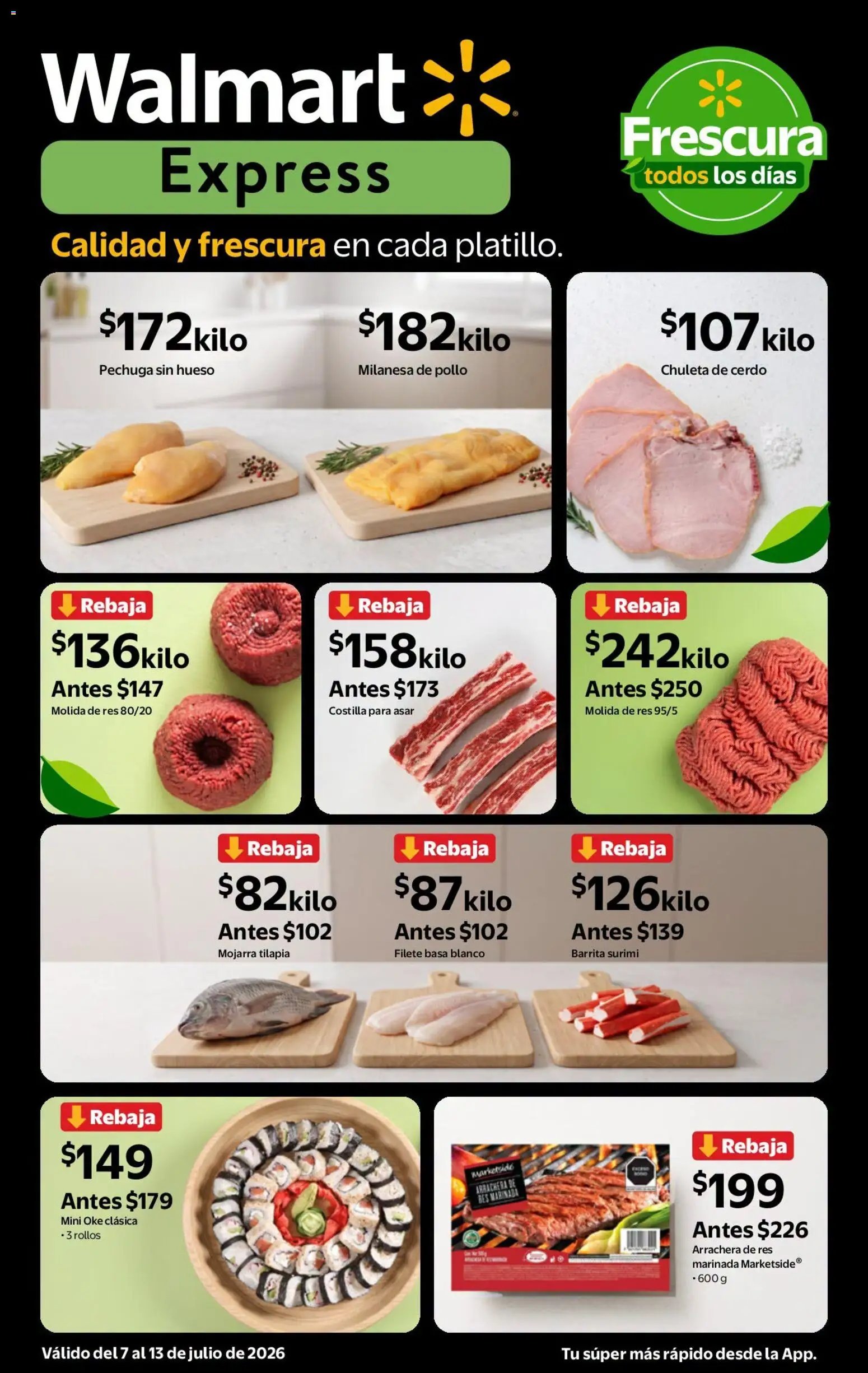Walmart Express oferta desde 07/07/2026 Walmart Express folleto Calidad a precios bajos