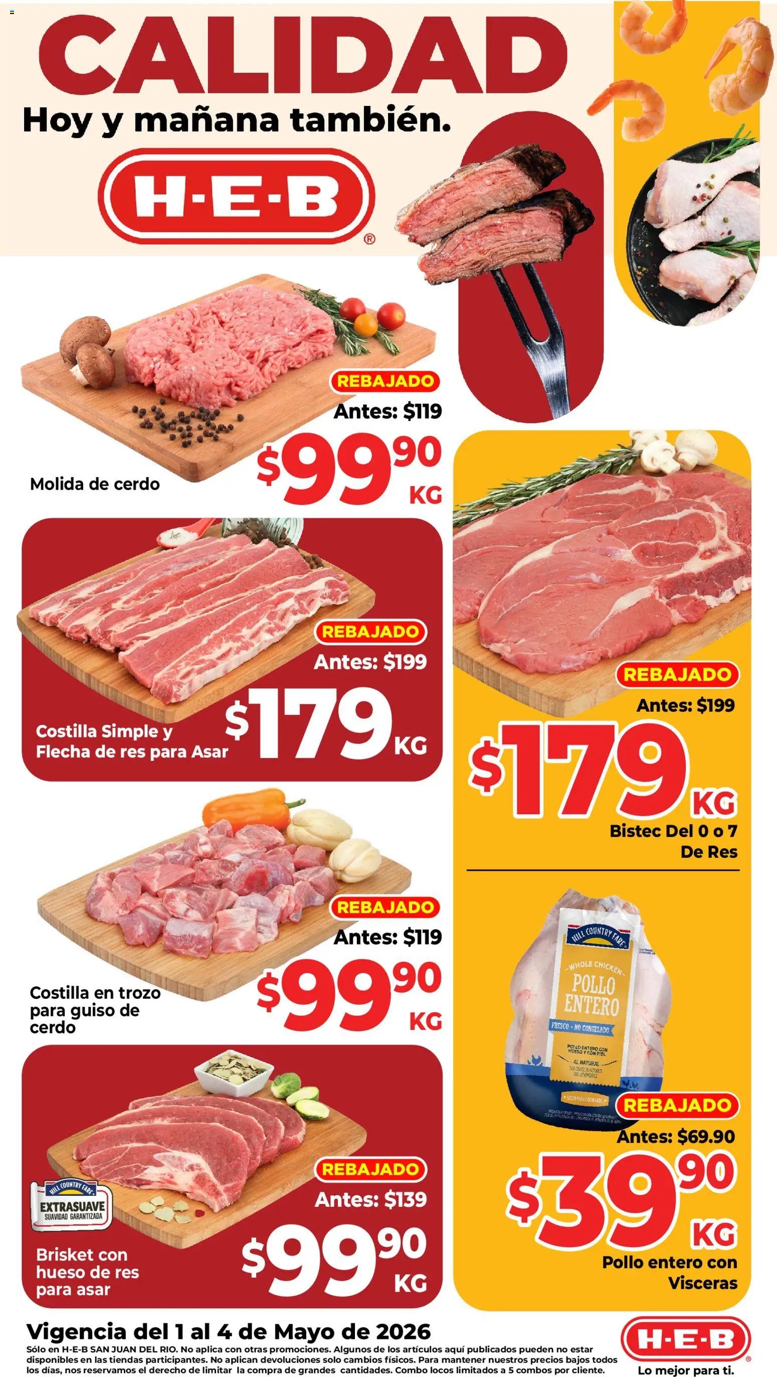 H-E-B oferta desde 01/05/2026 H-E-B folleto Calidad (2026-05-01 - 2026-05-07)