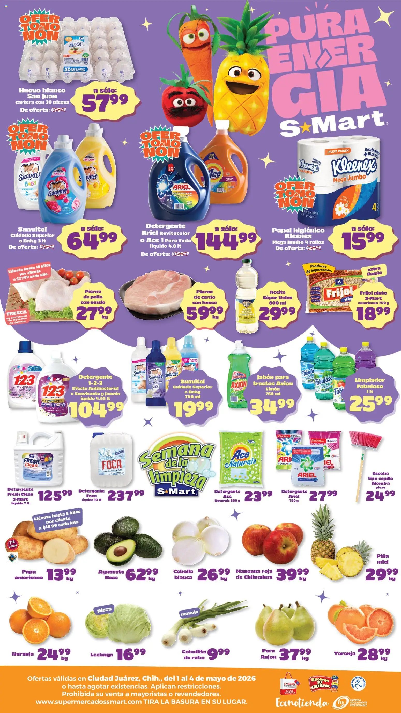 S-Mart oferta desde 01/05/2026 S-Mart folleto Juárez (2026-05-01 - 2026-05-04)
