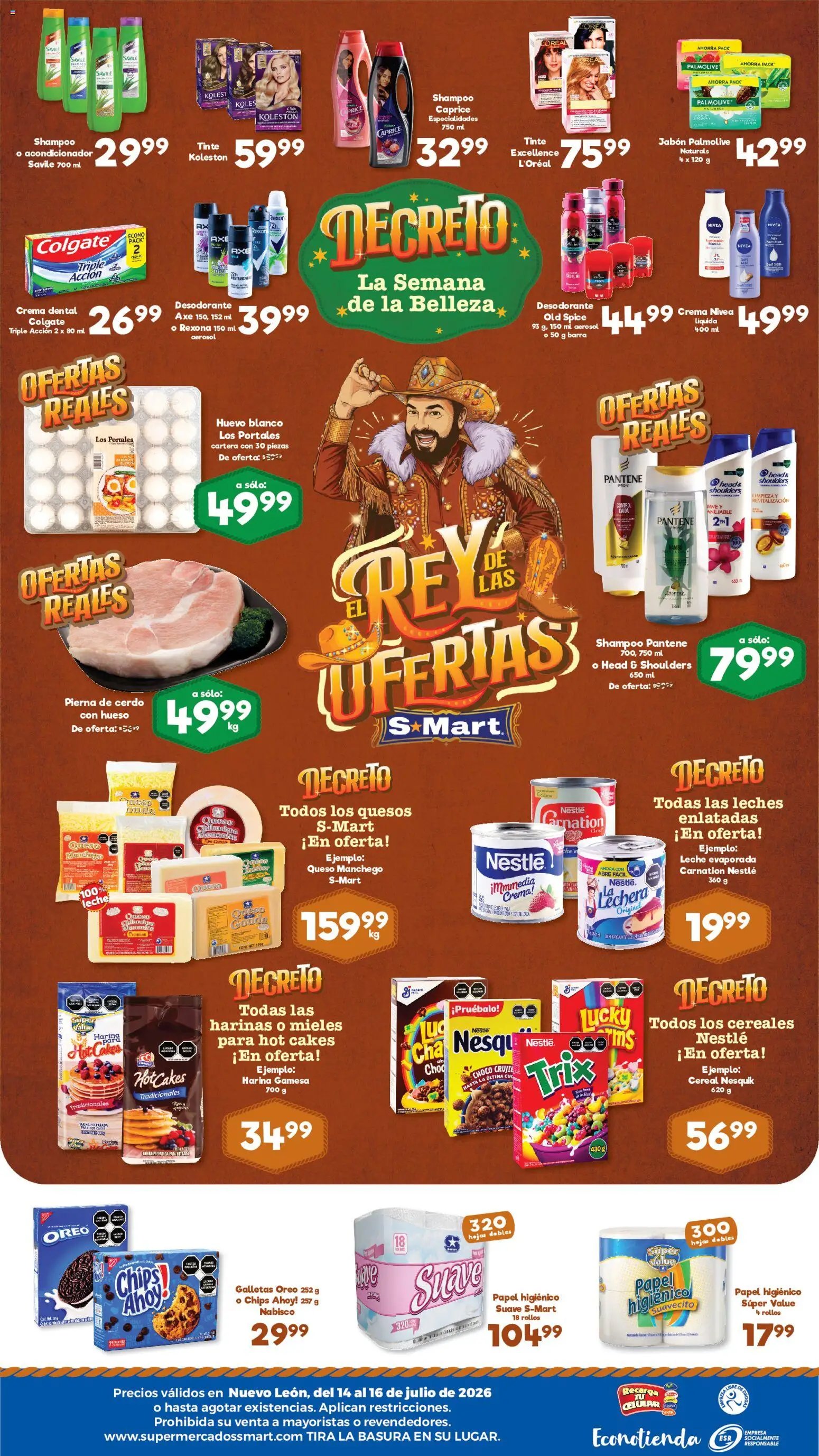 S-Mart oferta desde 14/07/2026 S-Mart folleto Monterrey