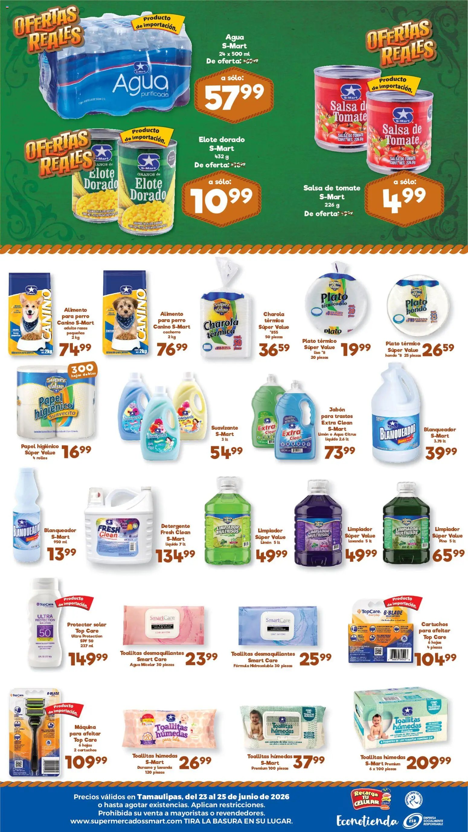 S-Mart oferta desde 23/06/2026 S-Mart folleto Ofertas de feria Matamoros