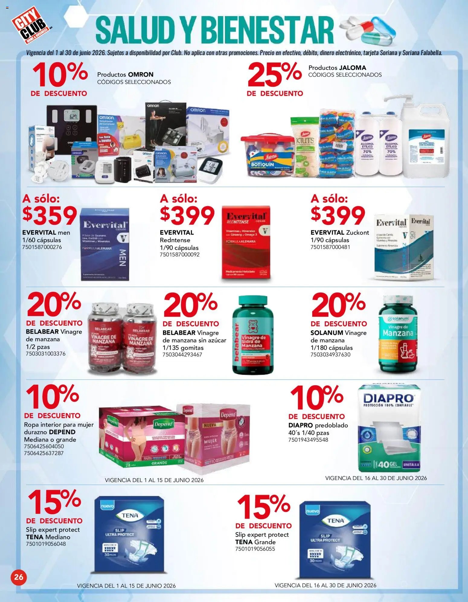 City Club oferta desde 01/06/2026 City Club catálogo