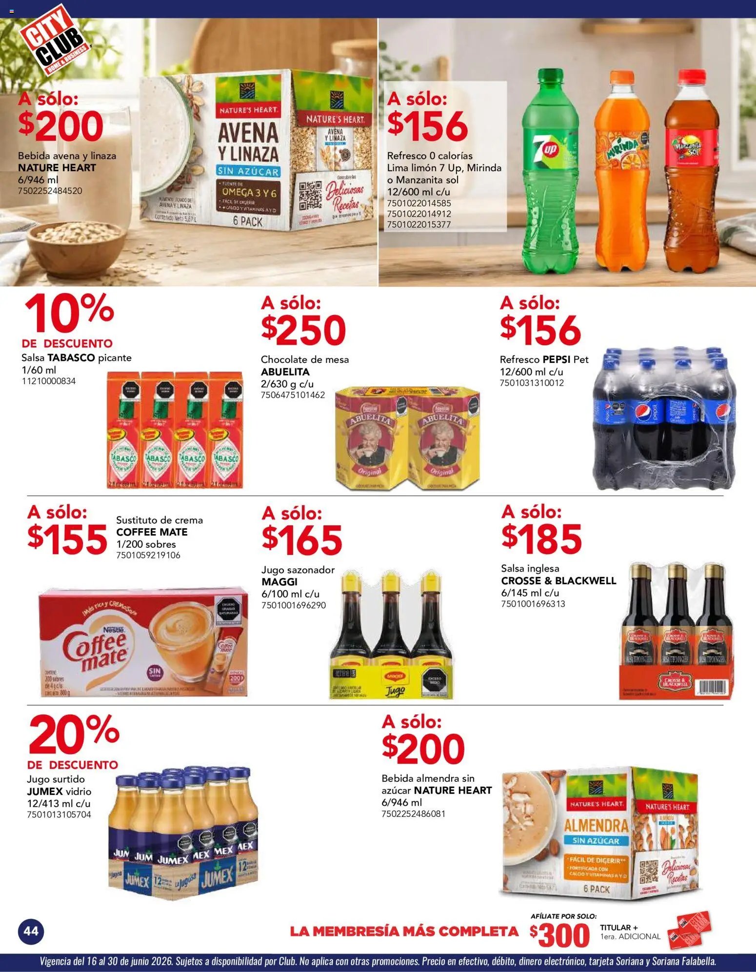 City Club oferta desde 01/06/2026 City Club catálogo