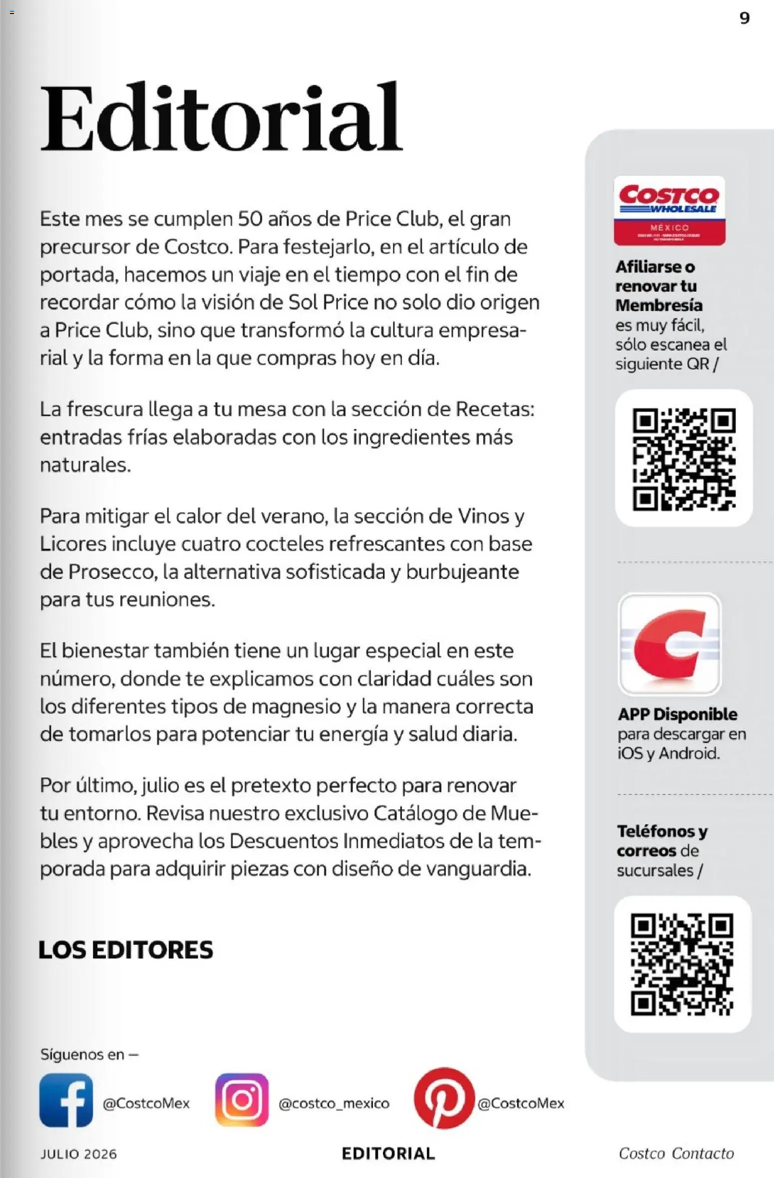 Costco oferta desde 01/07/2026 Costco Revista Julio 2026