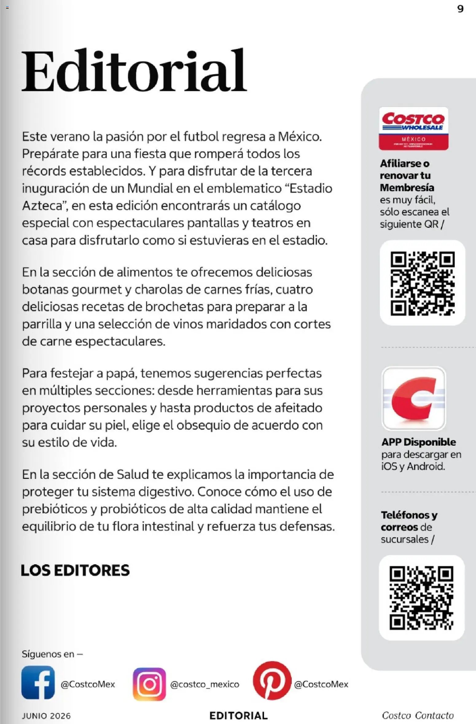 Costco oferta desde 01/06/2026 Costco Revista Junio 2026