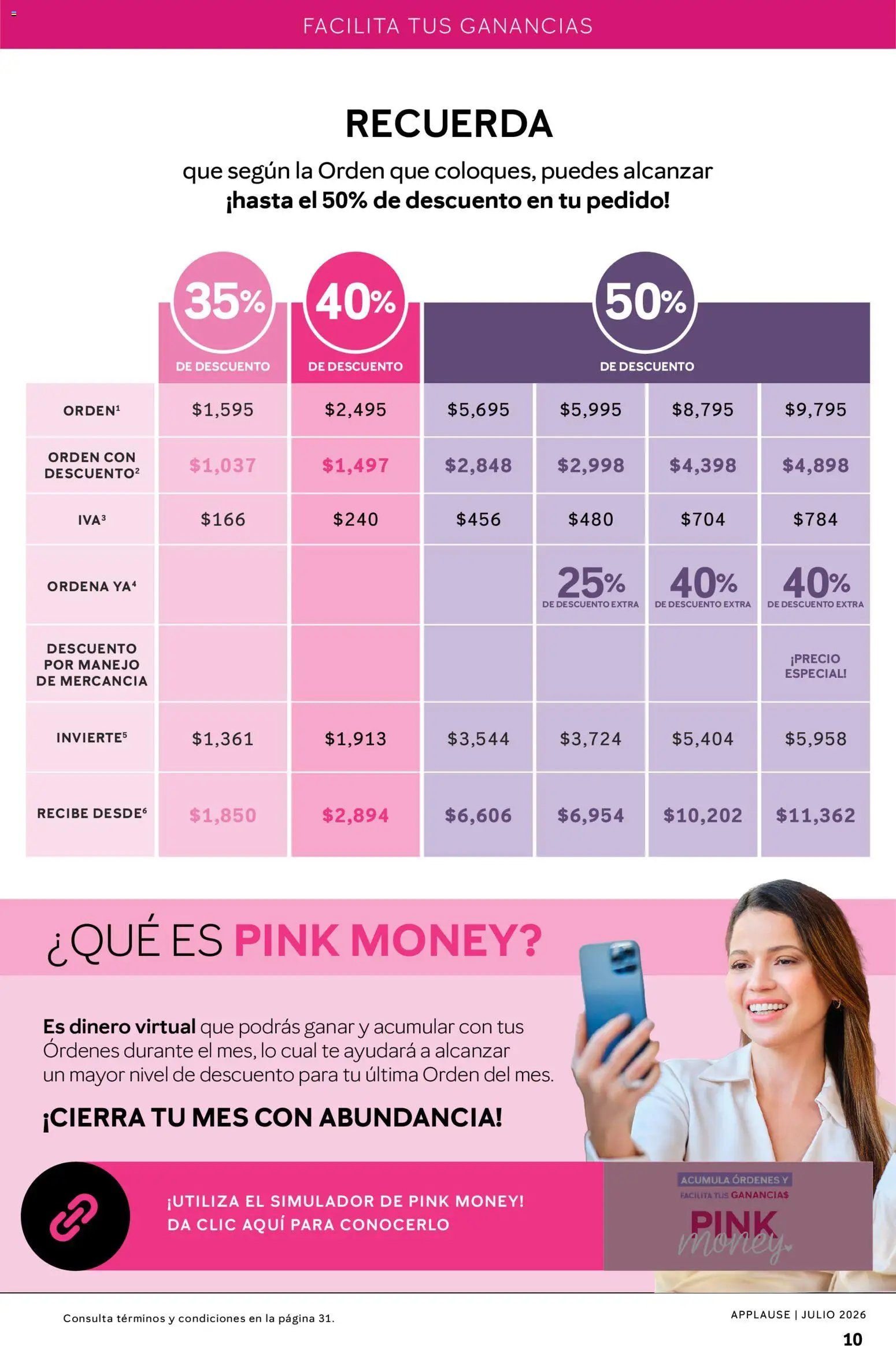 Mary Kay oferta desde 01/07/2026 Catálogo Mary Kay Applause 2026