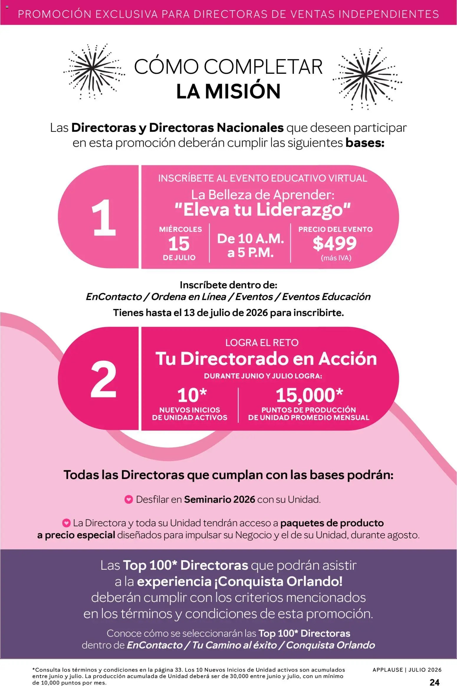 Mary Kay oferta desde 01/07/2026 Catálogo Mary Kay Applause 2026