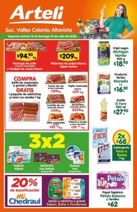 Arteli oferta desde 14/07/2026 Arteli folleto Gran apertura! Valles Río Verde Altavista