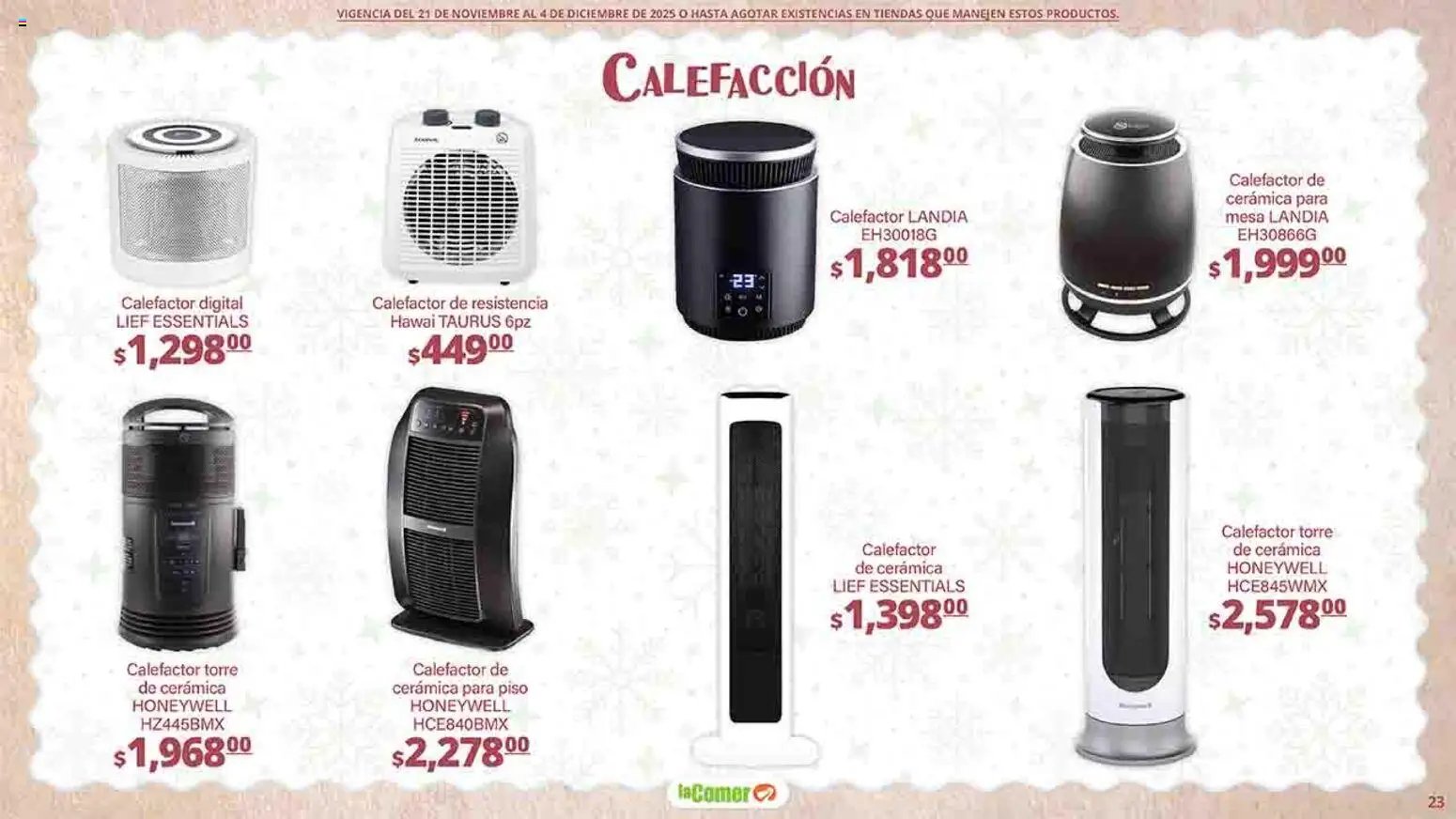 La Comer oferta desde 21/11/2025 Folleto Felices Fiestas (2025-11-21 - 2025-12-04)