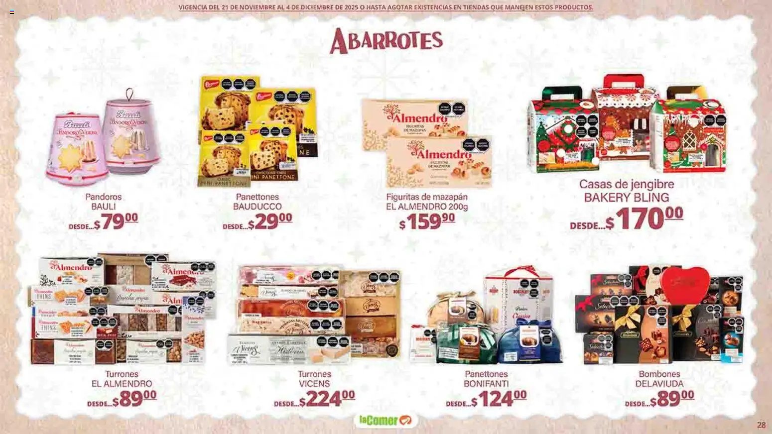 La Comer oferta desde 21/11/2025 Folleto Felices Fiestas (2025-11-21 - 2025-12-04)