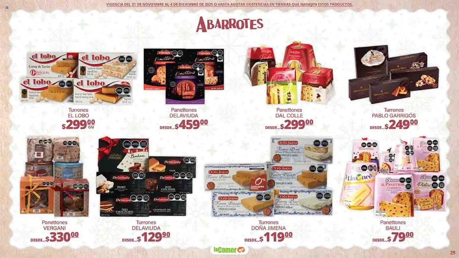 La Comer oferta desde 21/11/2025 Folleto Felices Fiestas (2025-11-21 - 2025-12-04)