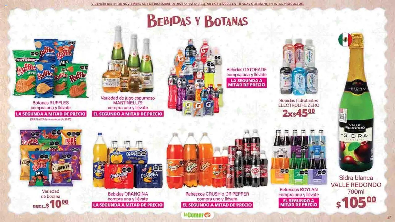 La Comer oferta desde 21/11/2025 Folleto Felices Fiestas (2025-11-21 - 2025-12-04)
