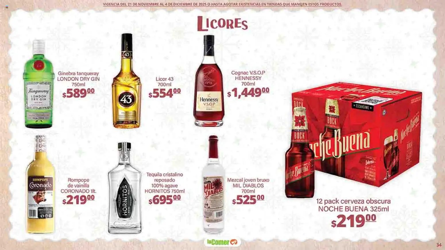 La Comer oferta desde 21/11/2025 Folleto Felices Fiestas (2025-11-21 - 2025-12-04)