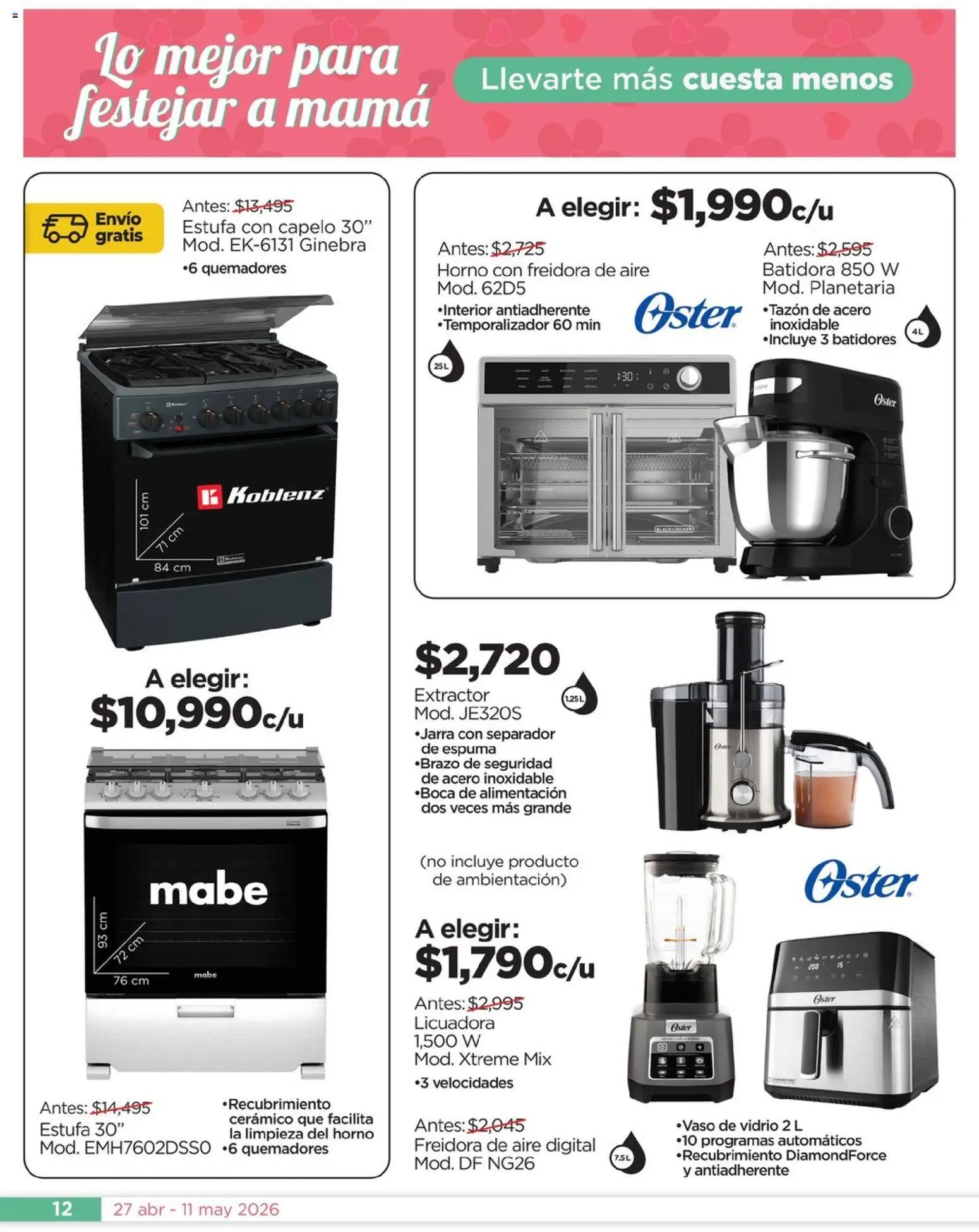 Chedraui oferta desde 27/04/2026 Chedraui folleto Día de la Madres (2026-04-27 - 2026-05-11)