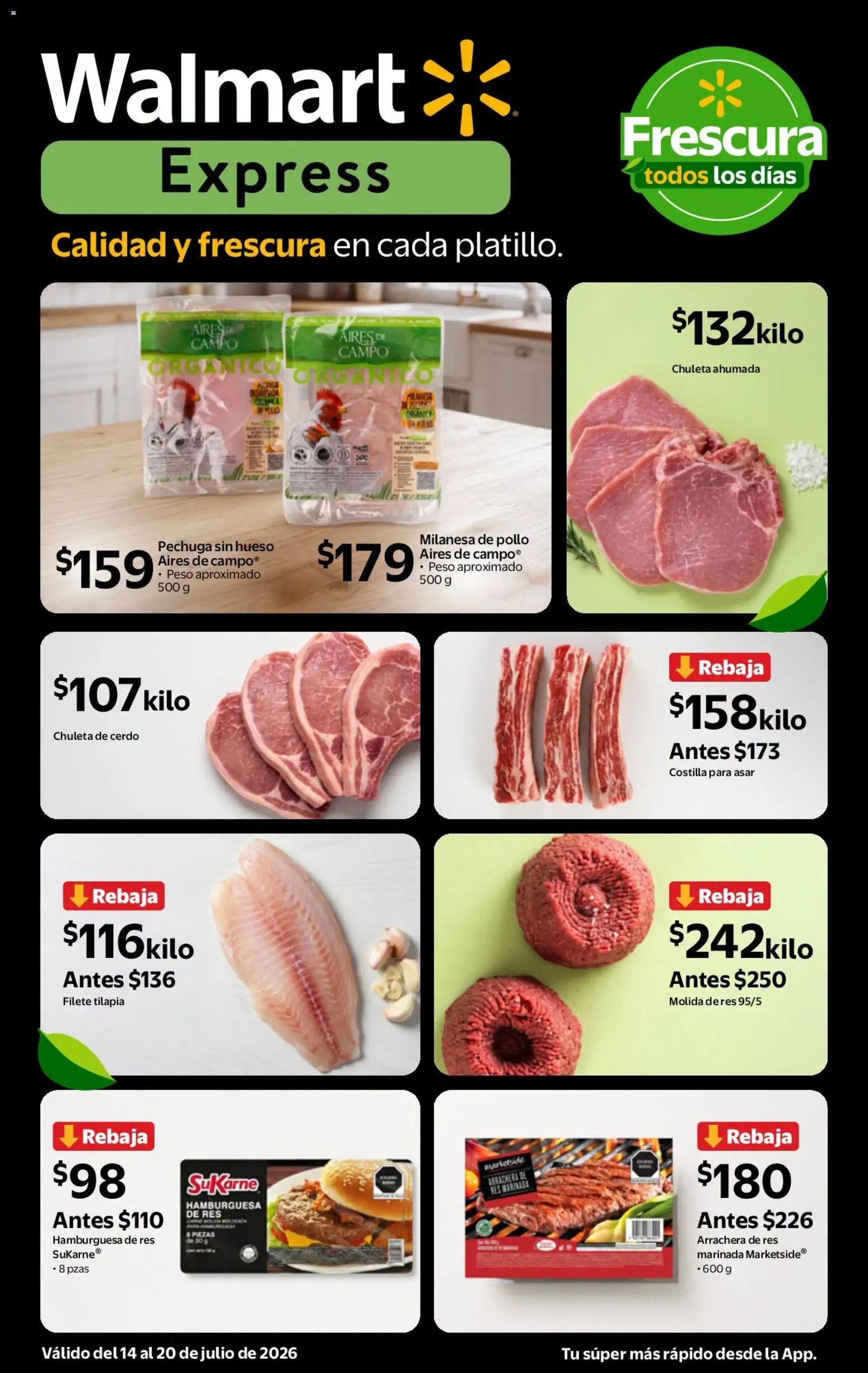 Walmart Express oferta desde 14/07/2026 Walmart Express folleto Calidad a precios bajos