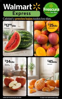 Walmart Express oferta desde 14/07/2026 Walmart Express folleto Calidad a precios bajos