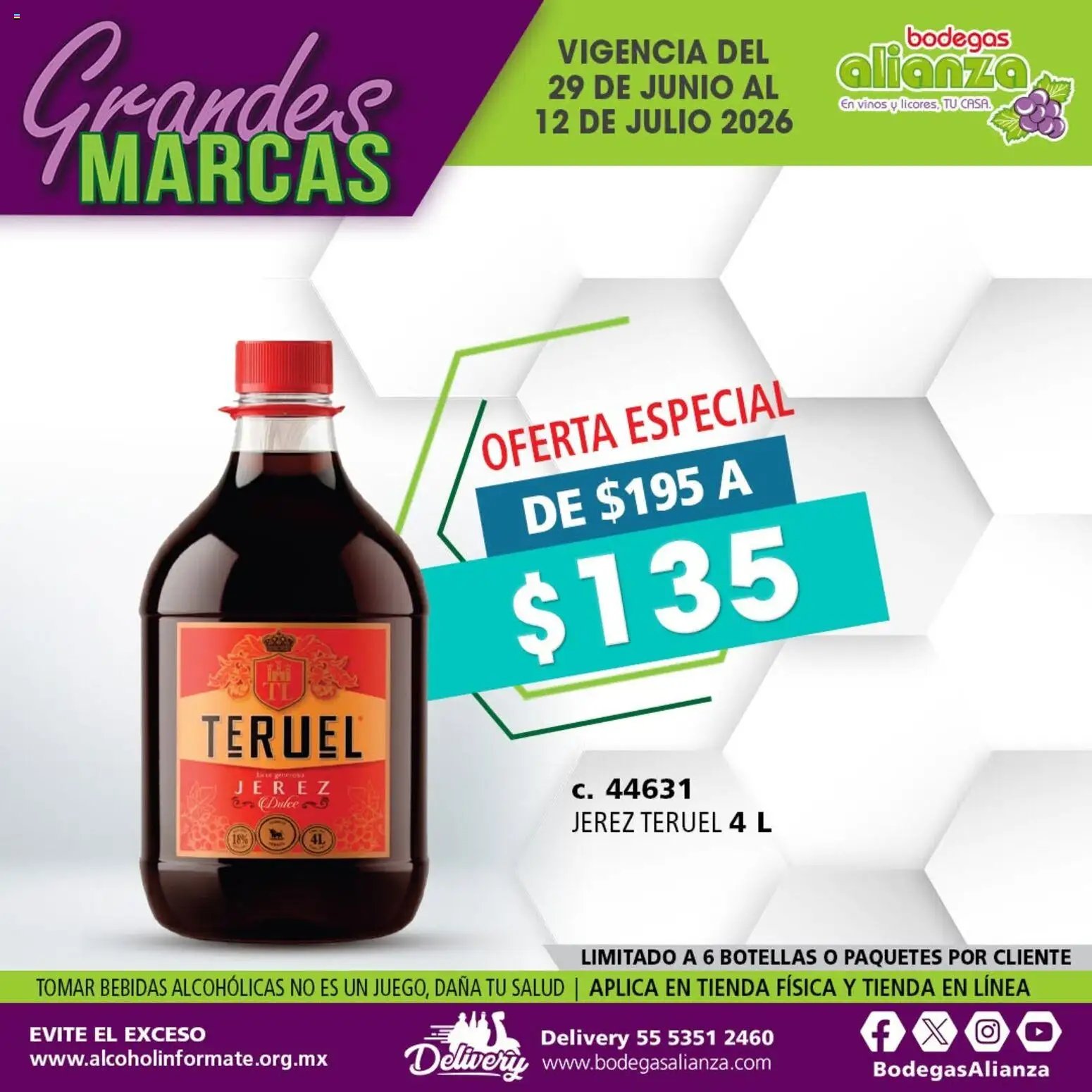 Bodegas Alianza oferta desde 29/06/2026 Bodegas Alianza catálogo Grandes Marcas