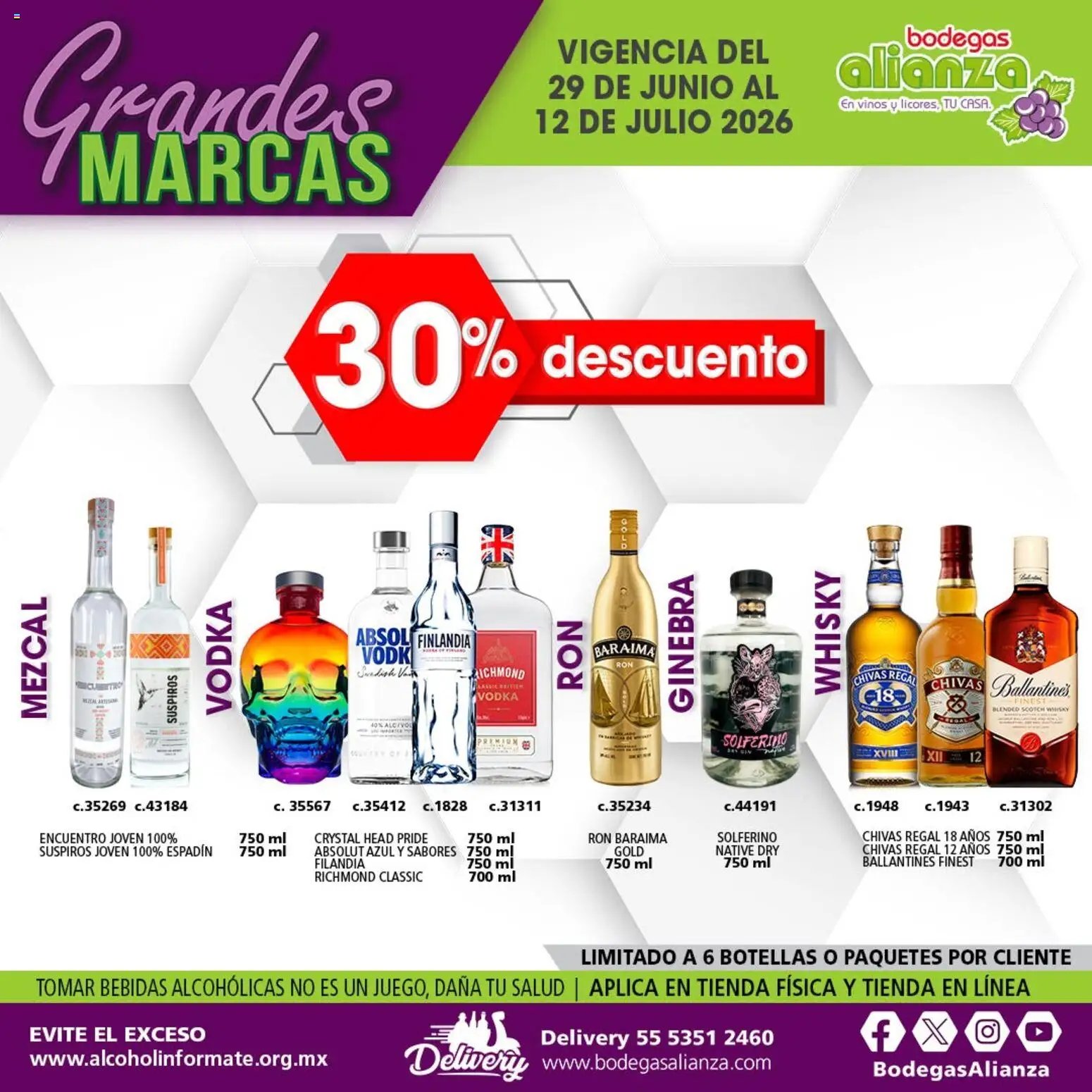 Bodegas Alianza oferta desde 29/06/2026 Bodegas Alianza catálogo Grandes Marcas