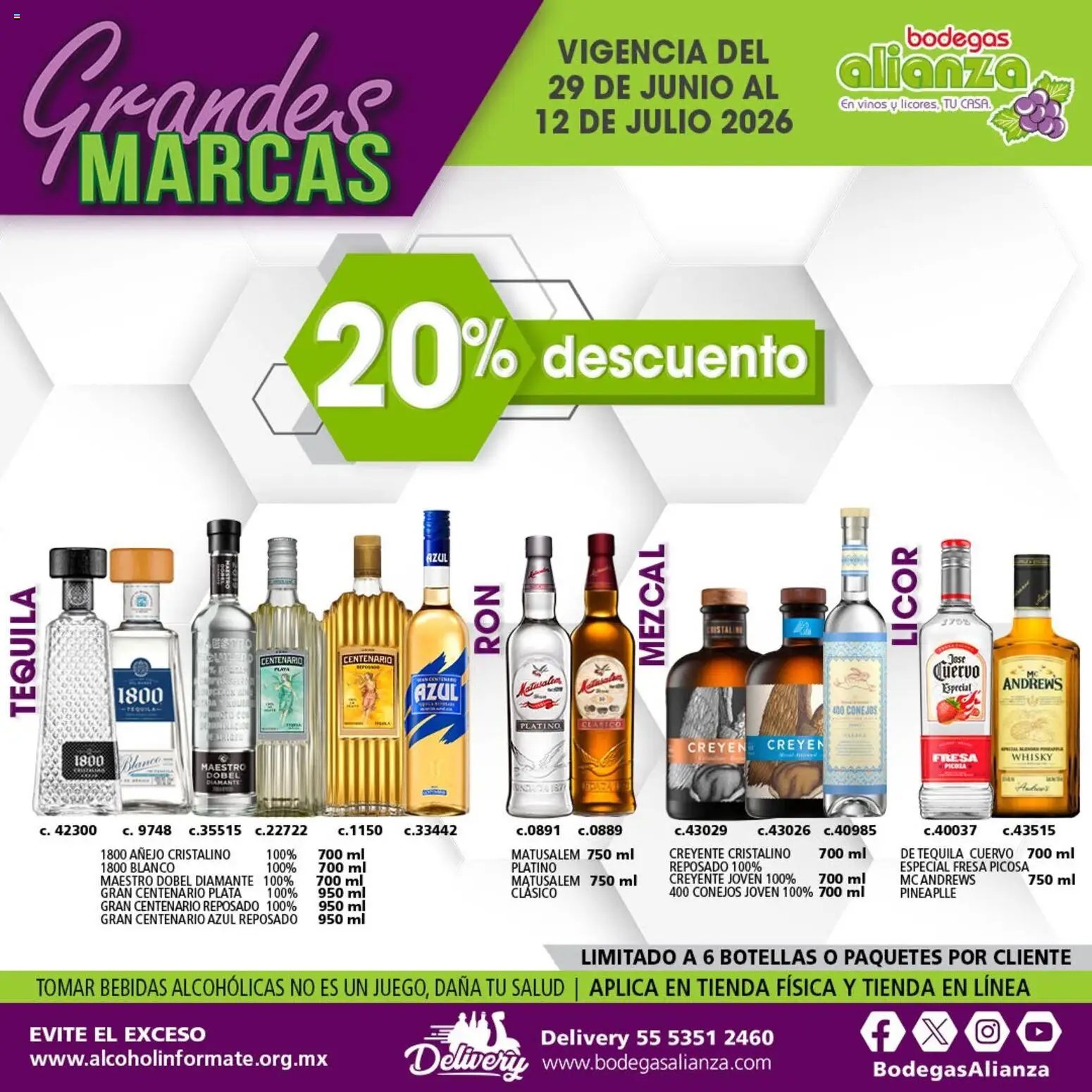 Bodegas Alianza oferta desde 29/06/2026 Bodegas Alianza catálogo Grandes Marcas
