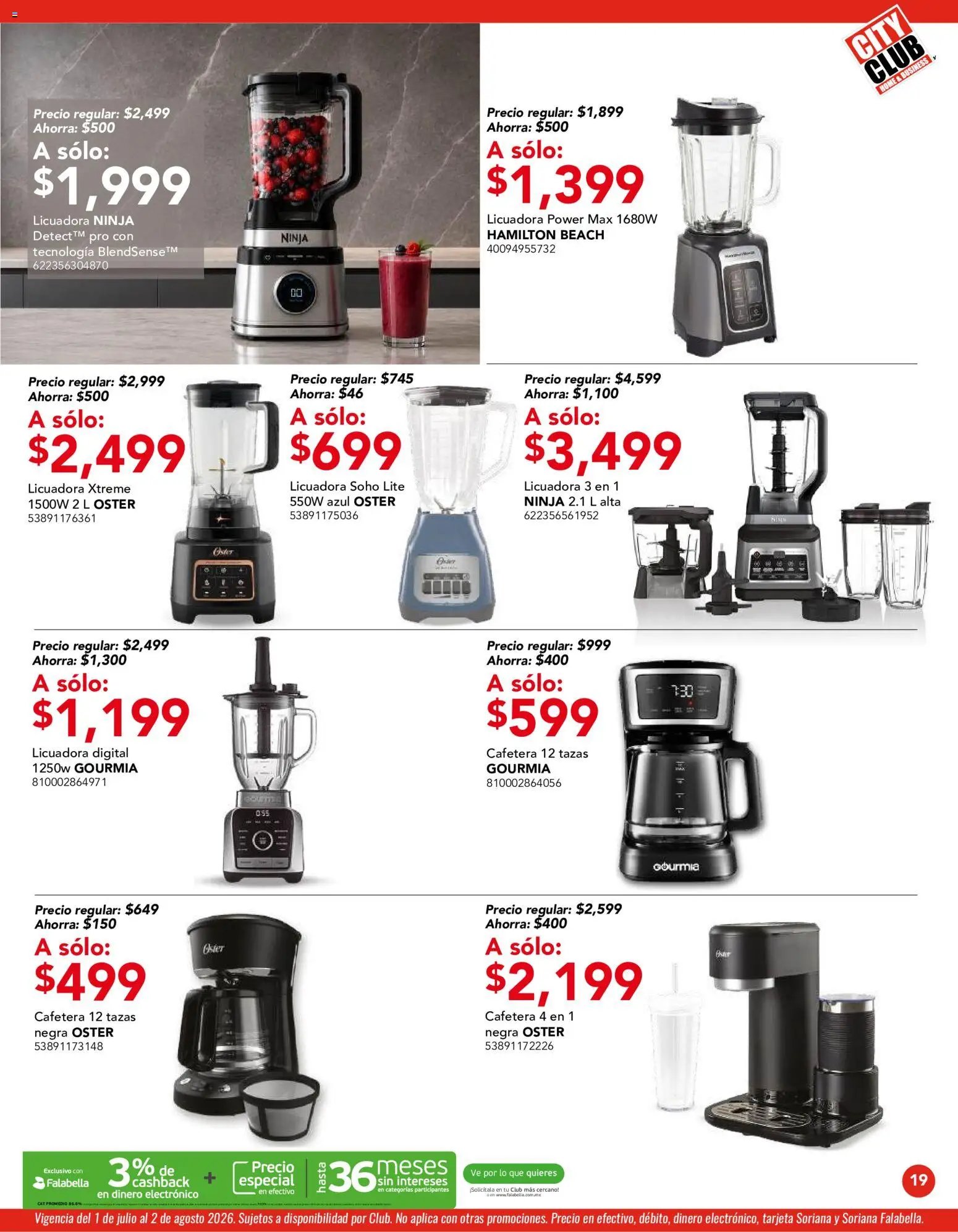 City Club oferta desde 01/07/2026 City Club catálogo