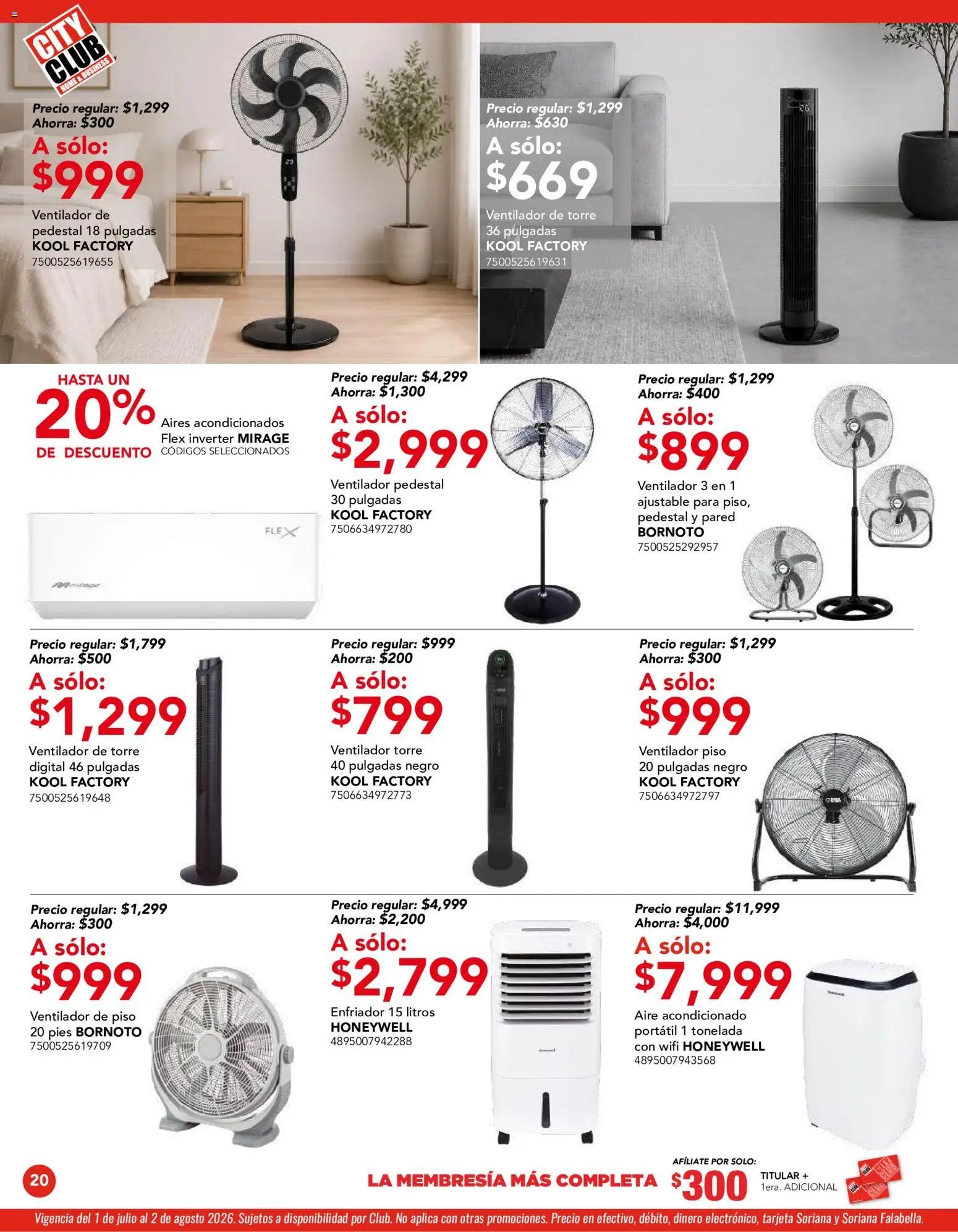 City Club oferta desde 01/07/2026 City Club catálogo