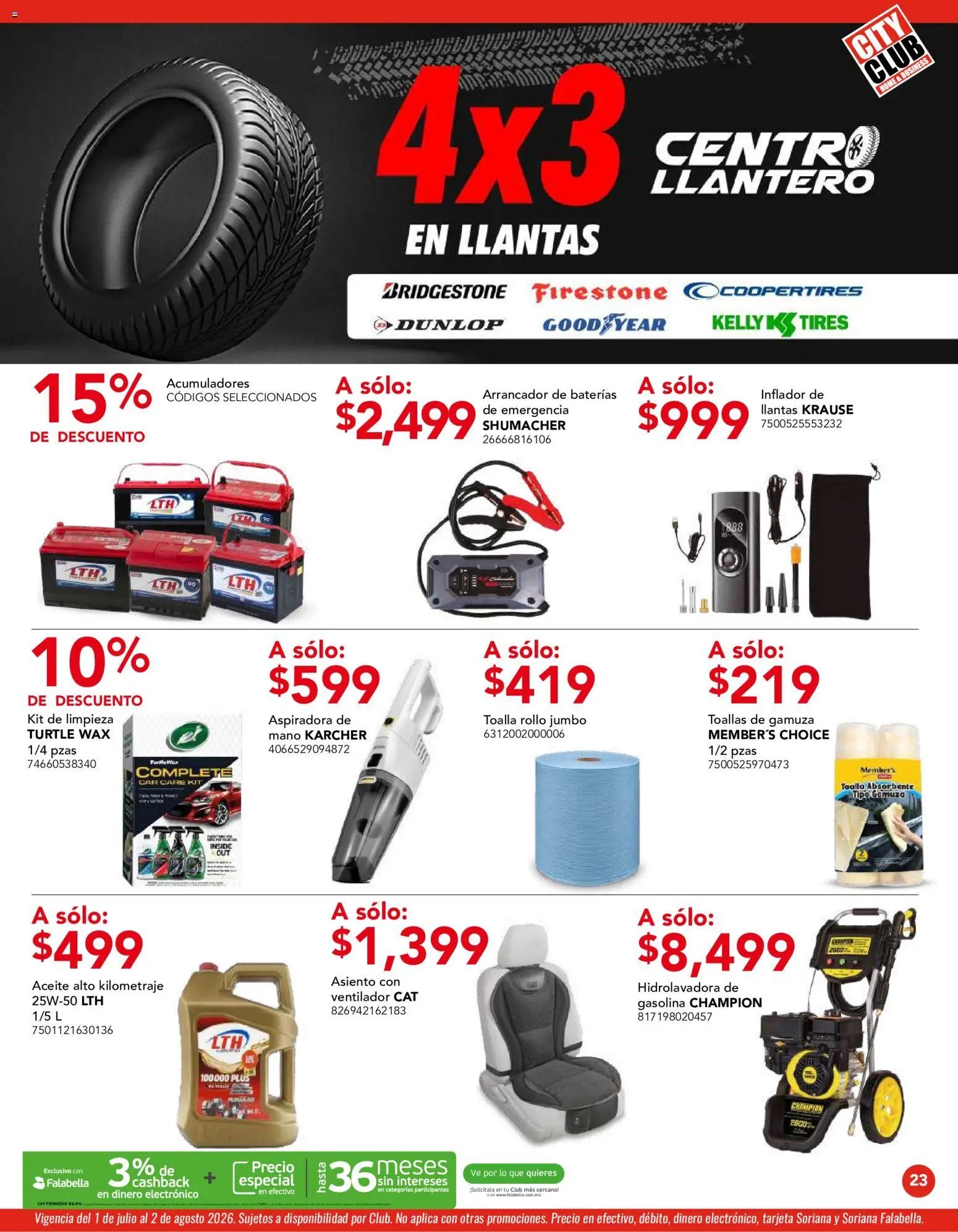 City Club oferta desde 01/07/2026 City Club catálogo