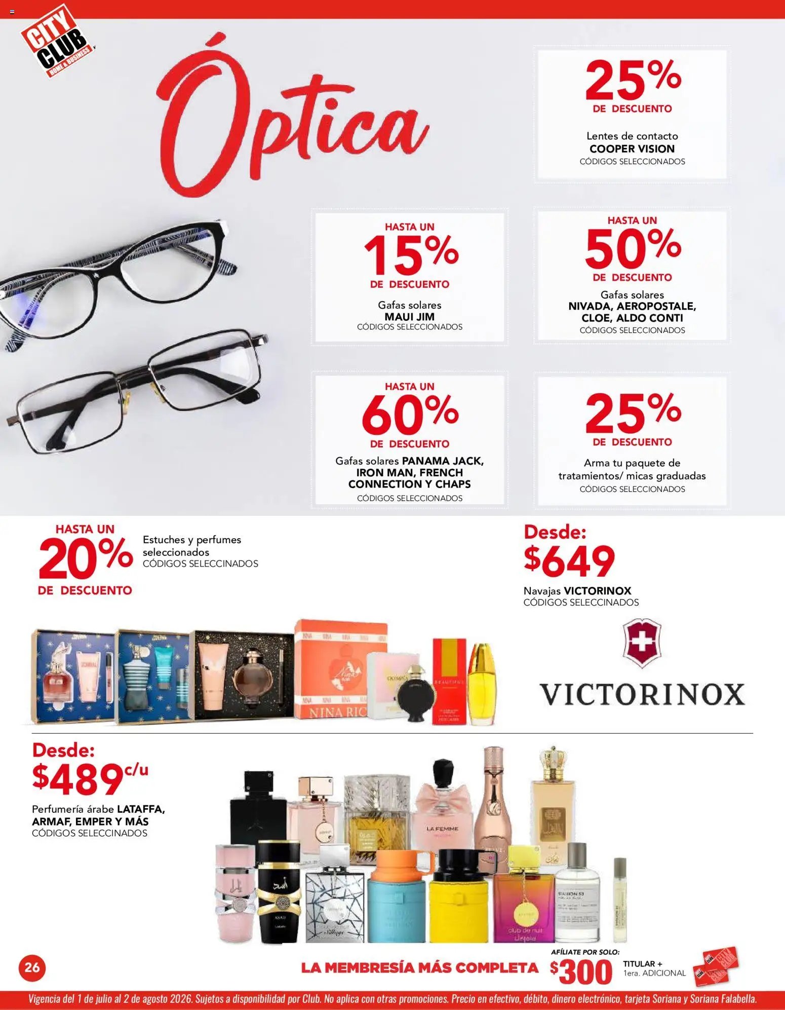 City Club oferta desde 01/07/2026 City Club catálogo