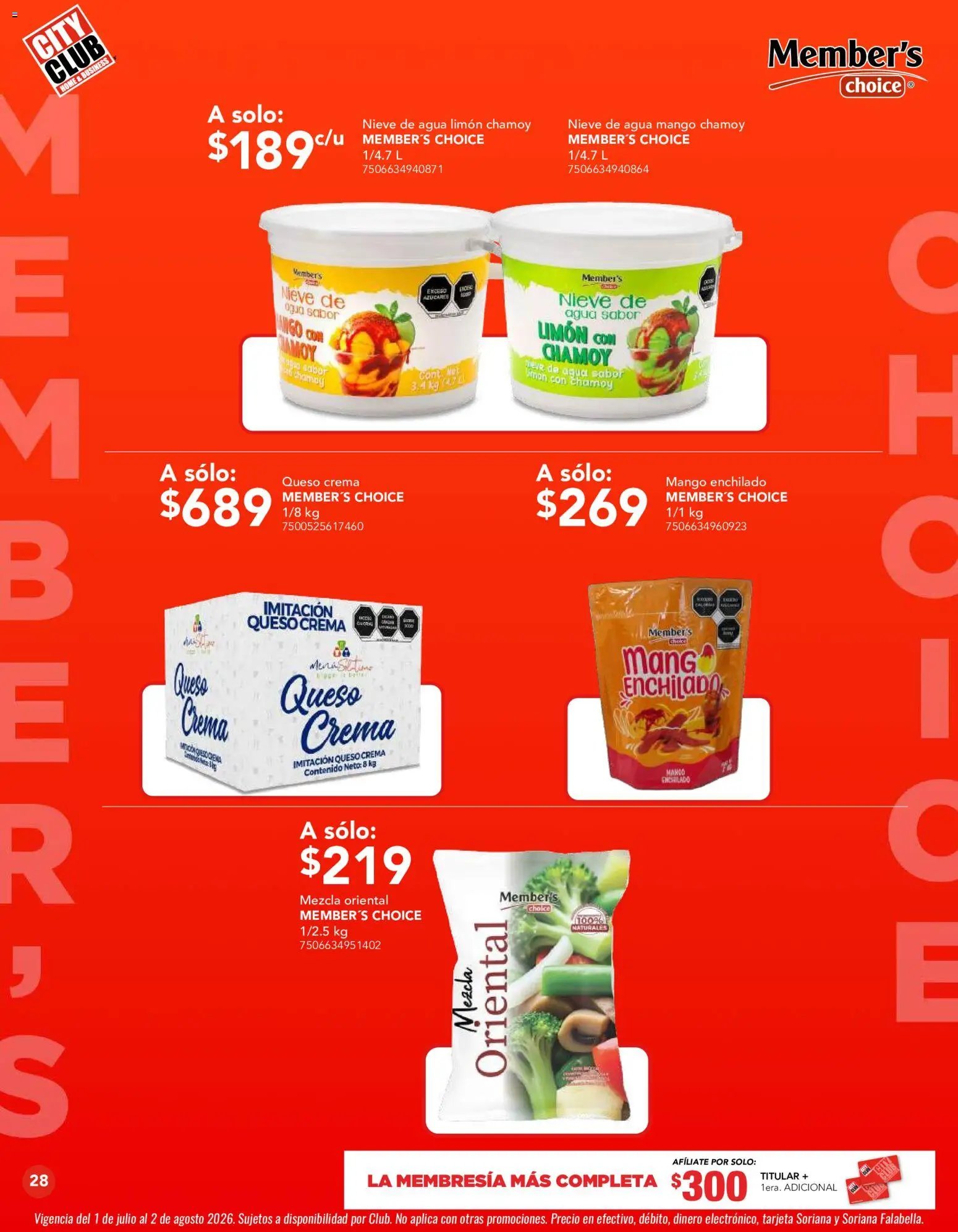 City Club oferta desde 01/07/2026 City Club catálogo