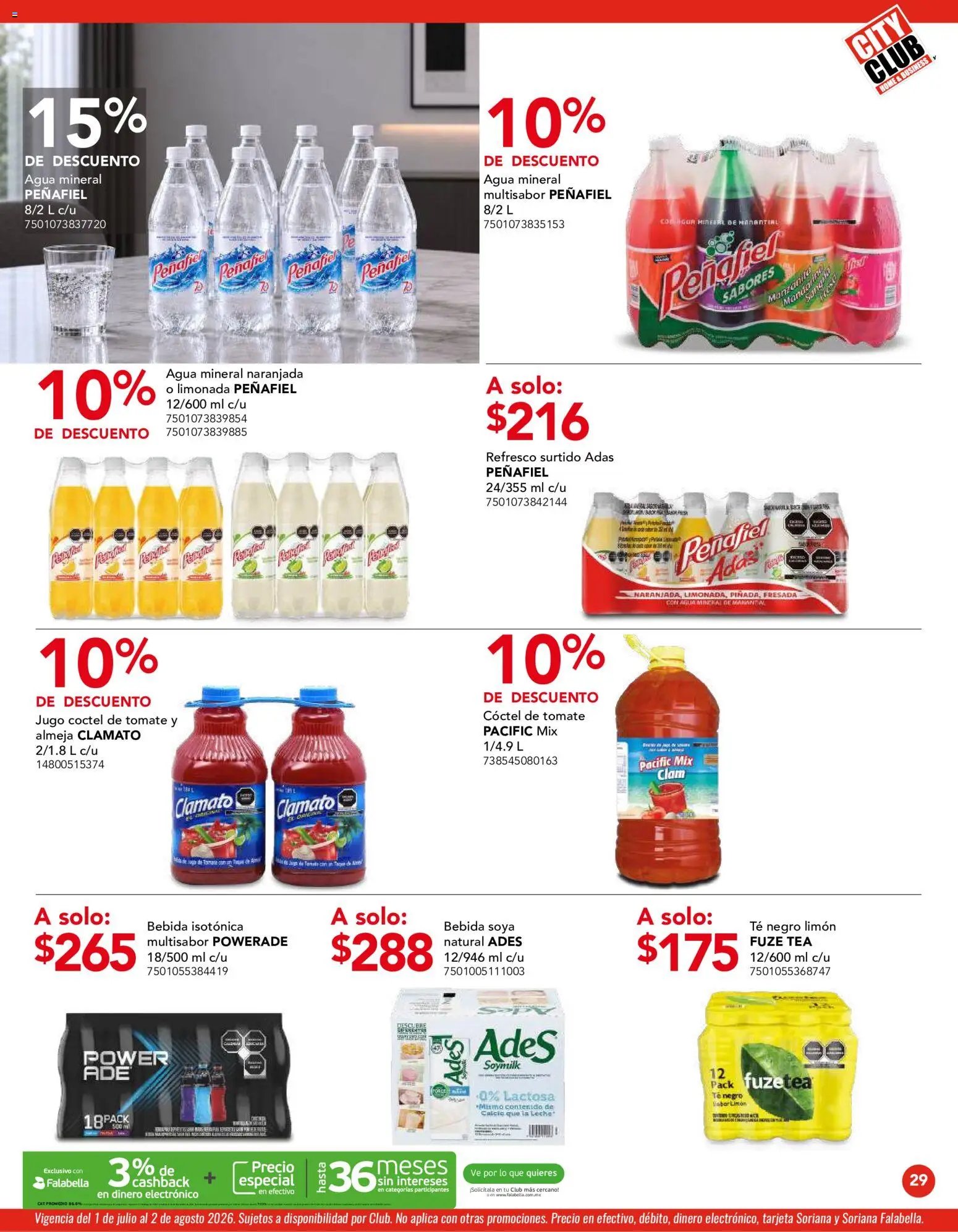 City Club oferta desde 01/07/2026 City Club catálogo