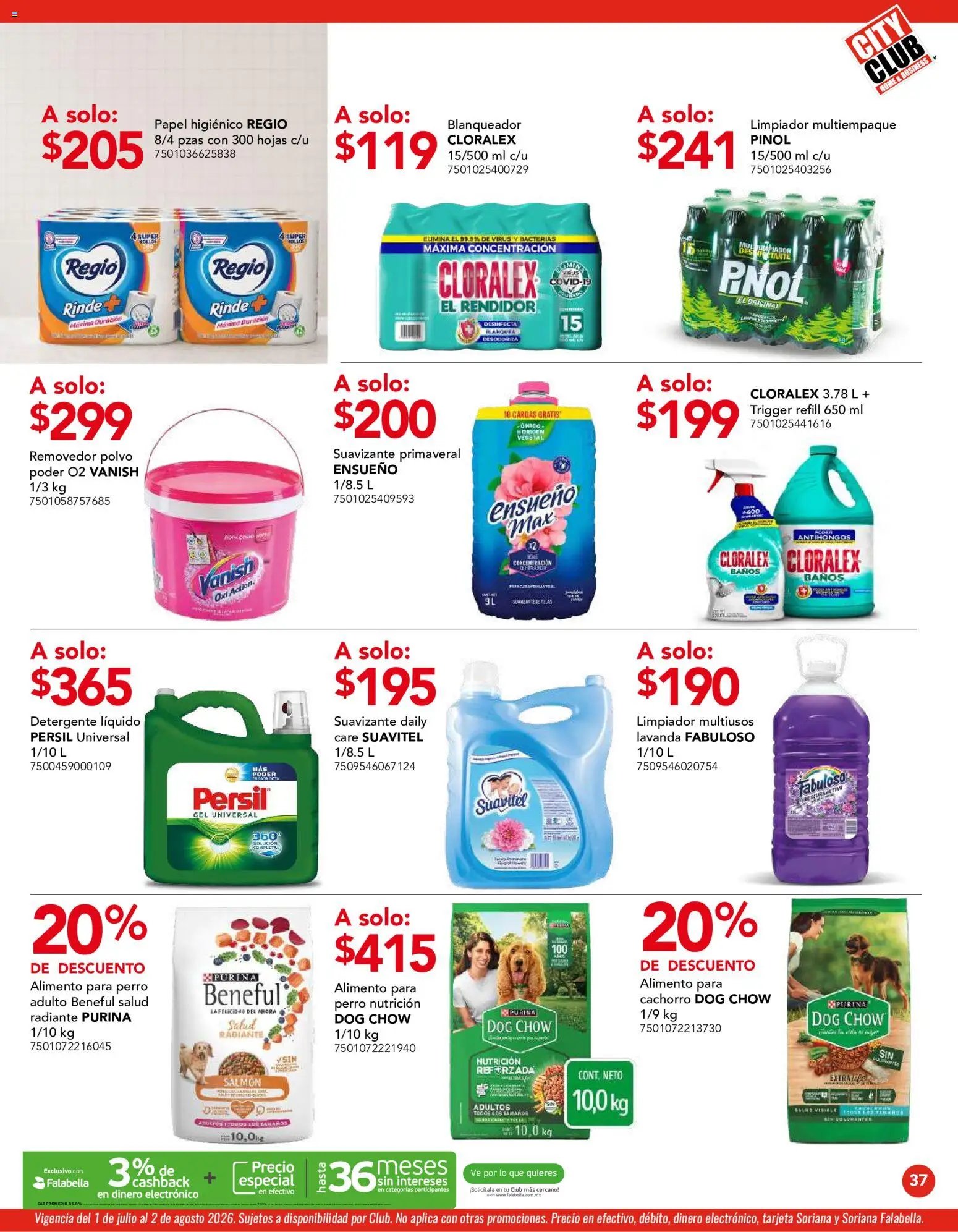 City Club oferta desde 01/07/2026 City Club catálogo