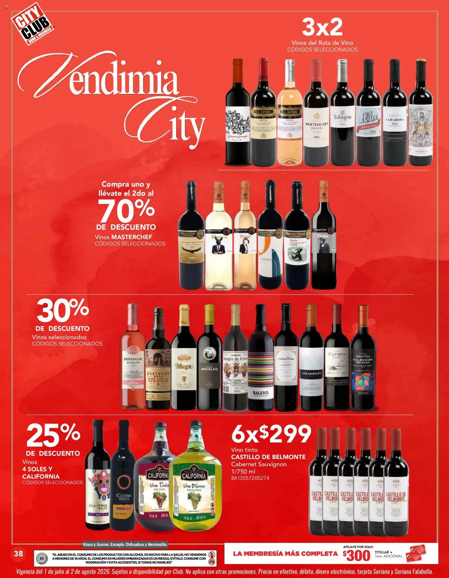 City Club oferta desde 01/07/2026 City Club catálogo