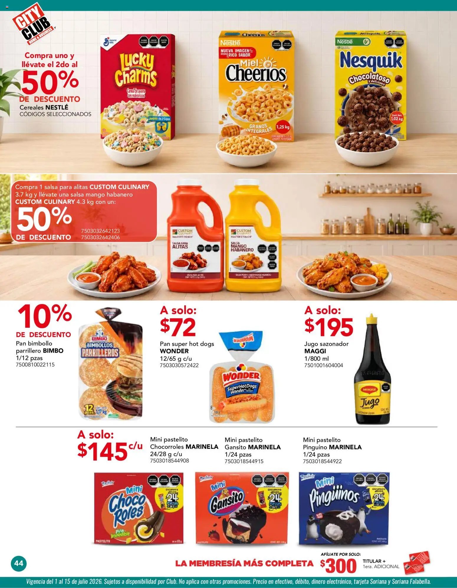City Club oferta desde 01/07/2026 City Club catálogo