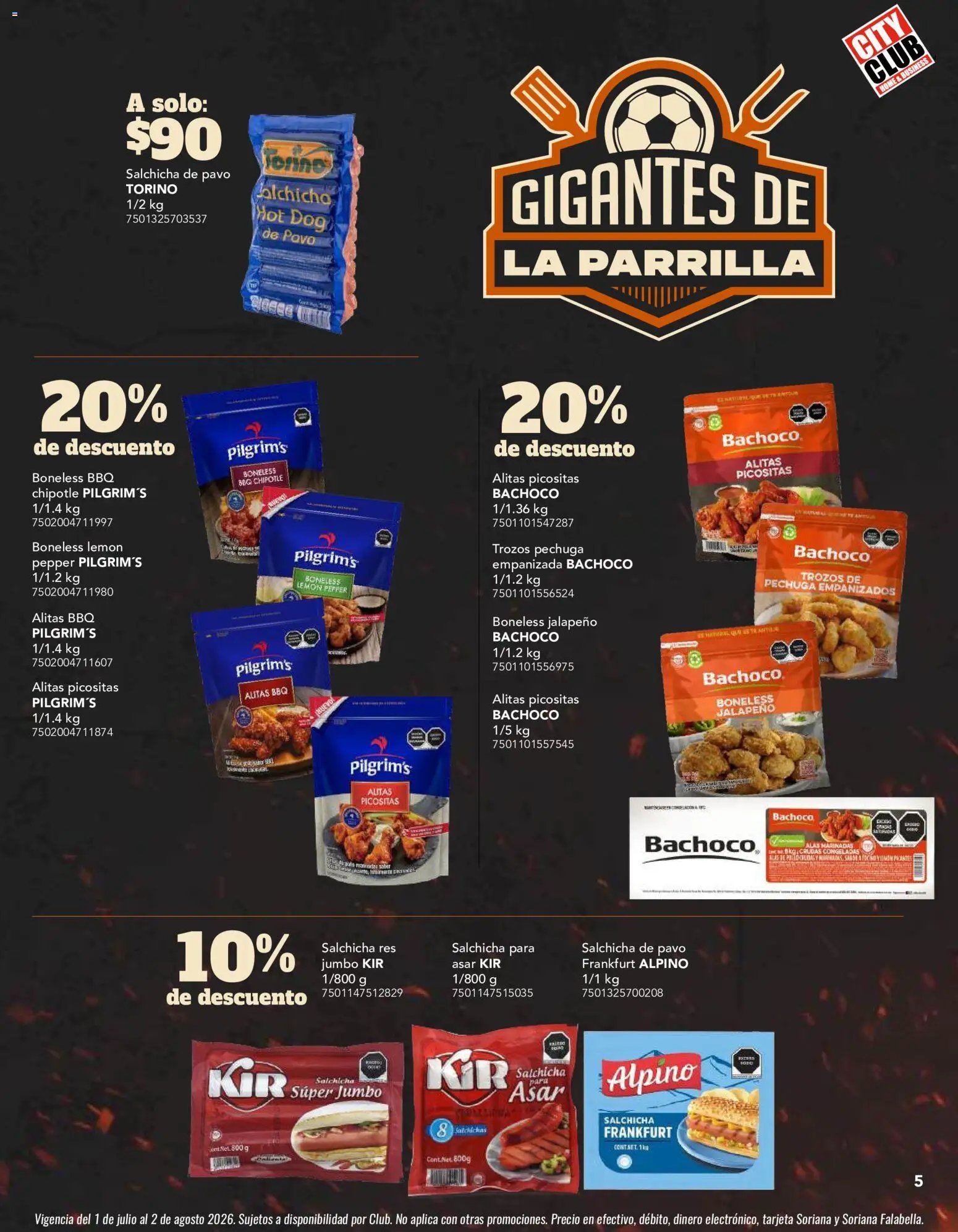 City Club oferta desde 01/07/2026 City Club catálogo