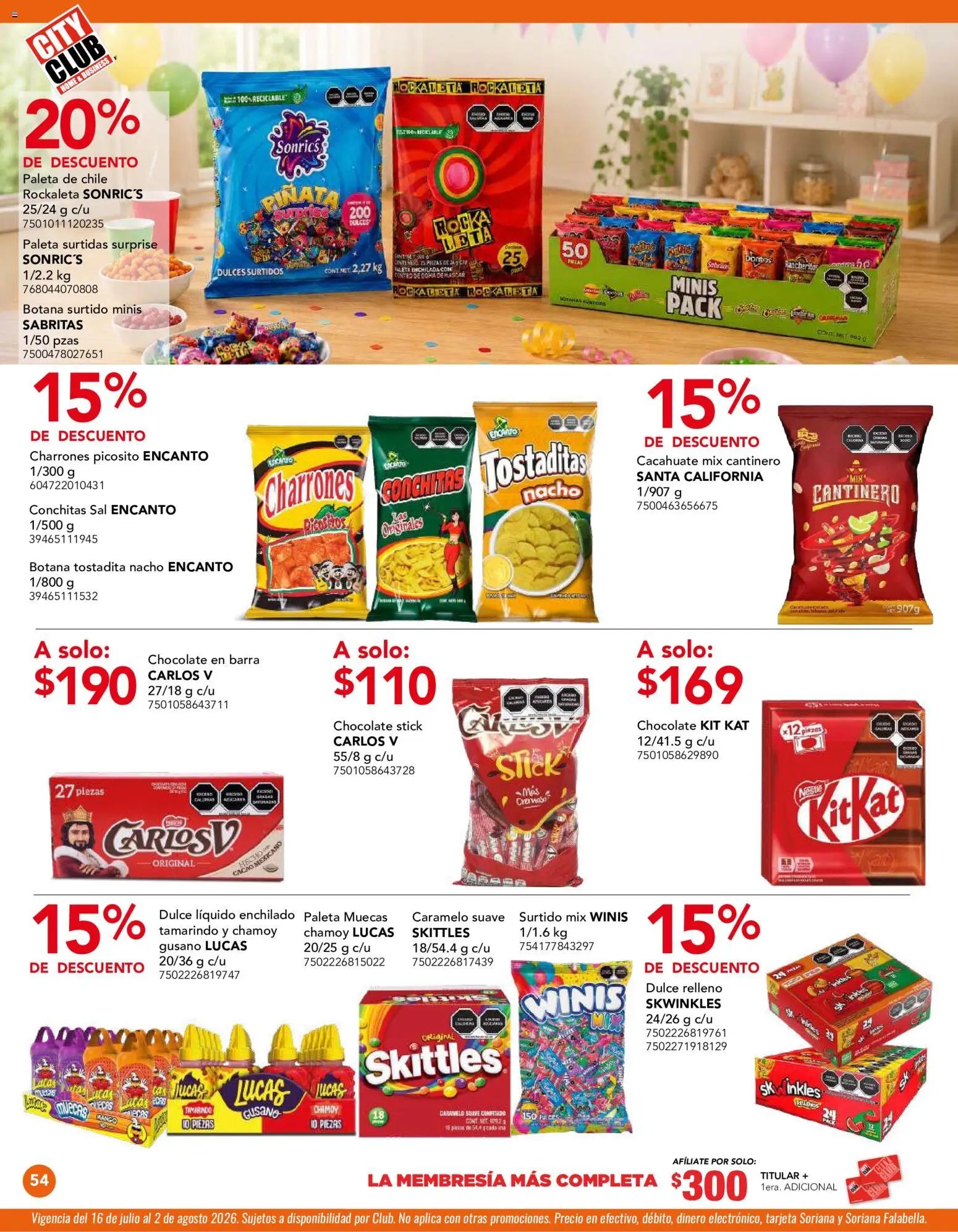 City Club oferta desde 01/07/2026 City Club catálogo