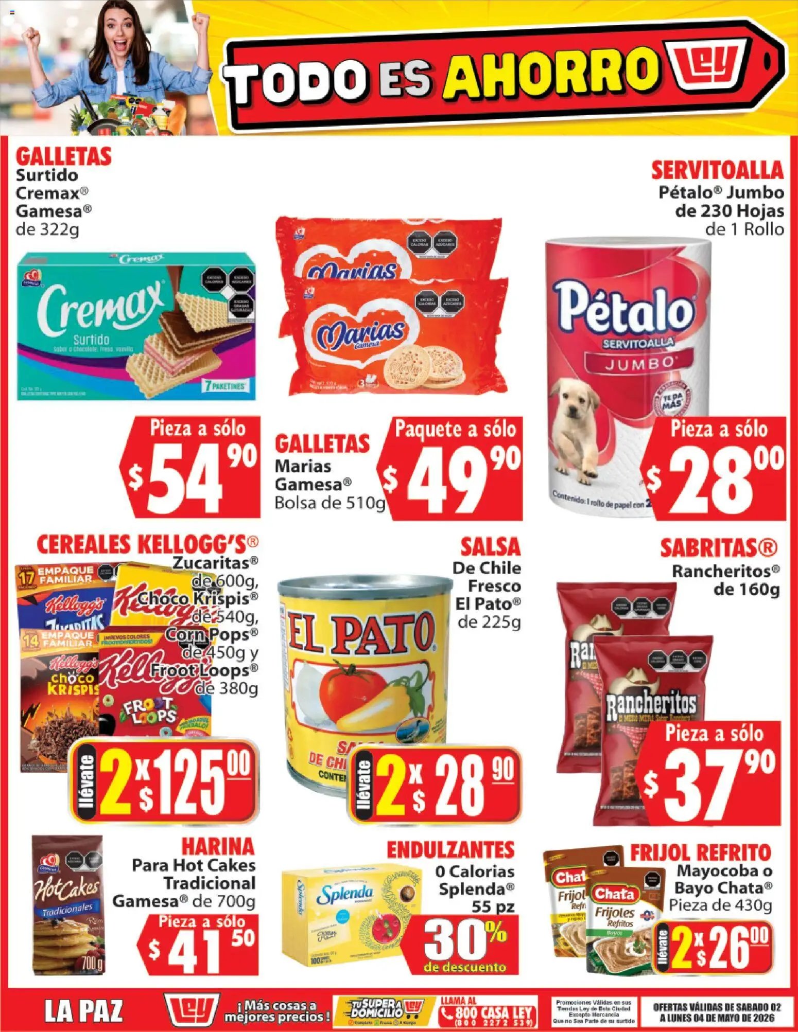 Casa Ley oferta desde 02/05/2026 Casa Ley folleto Todo es ahorro (2026-05-02 - 2026-05-04)