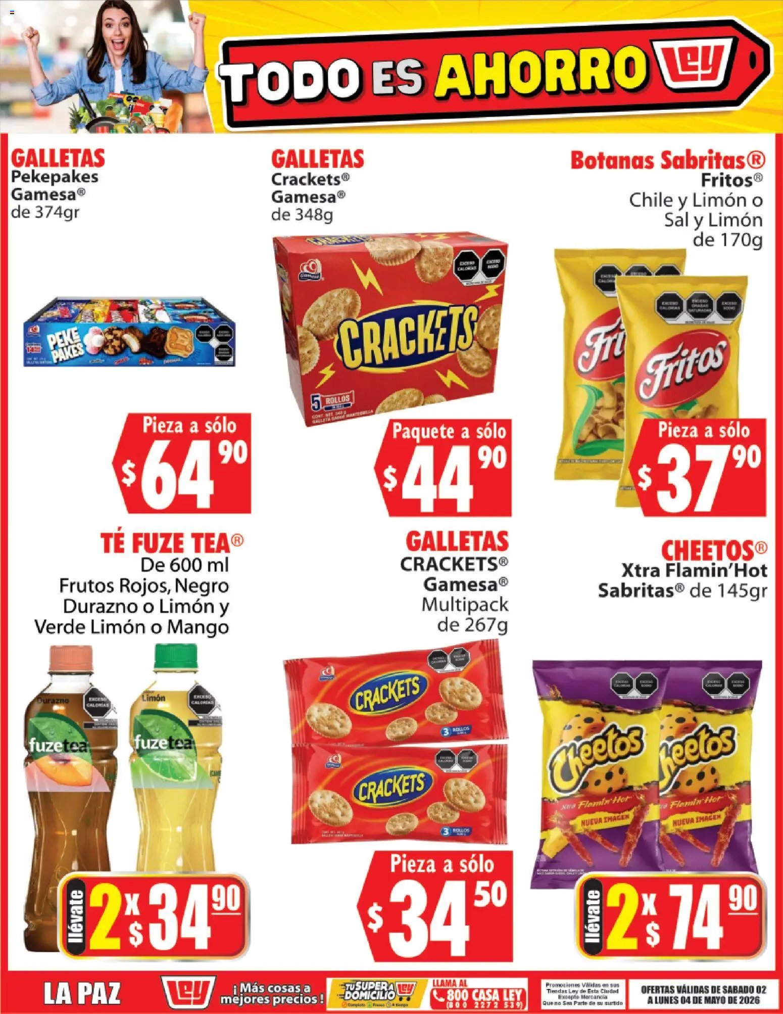 Casa Ley oferta desde 02/05/2026 Casa Ley folleto Todo es ahorro (2026-05-02 - 2026-05-04)