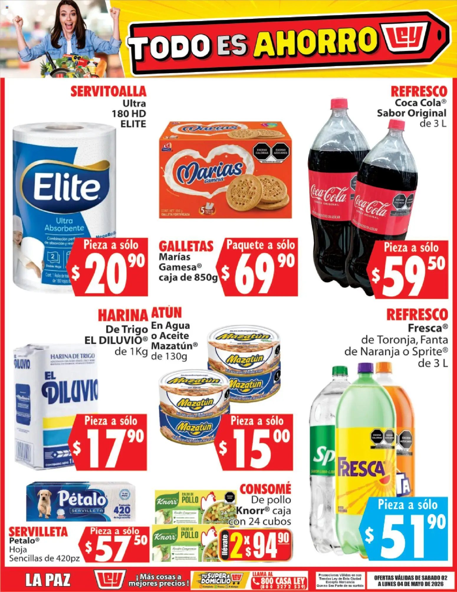 Casa Ley oferta desde 02/05/2026 Casa Ley folleto Todo es ahorro (2026-05-02 - 2026-05-04)
