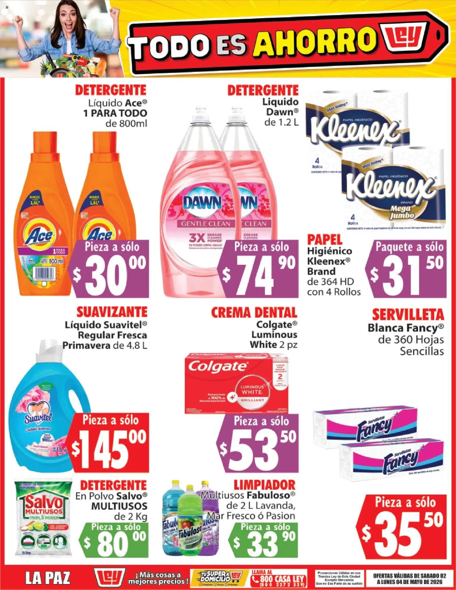 Casa Ley oferta desde 02/05/2026 Casa Ley folleto Todo es ahorro (2026-05-02 - 2026-05-04)