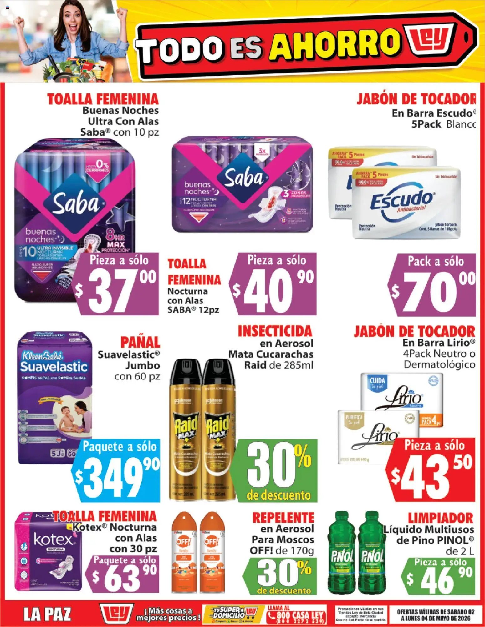 Casa Ley oferta desde 02/05/2026 Casa Ley folleto Todo es ahorro (2026-05-02 - 2026-05-04)