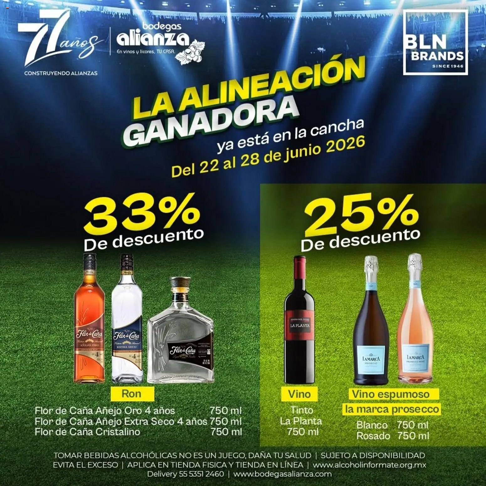 Bodegas Alianza oferta desde 22/06/2026 Bodegas Alianza catálogo La alineación ganadora