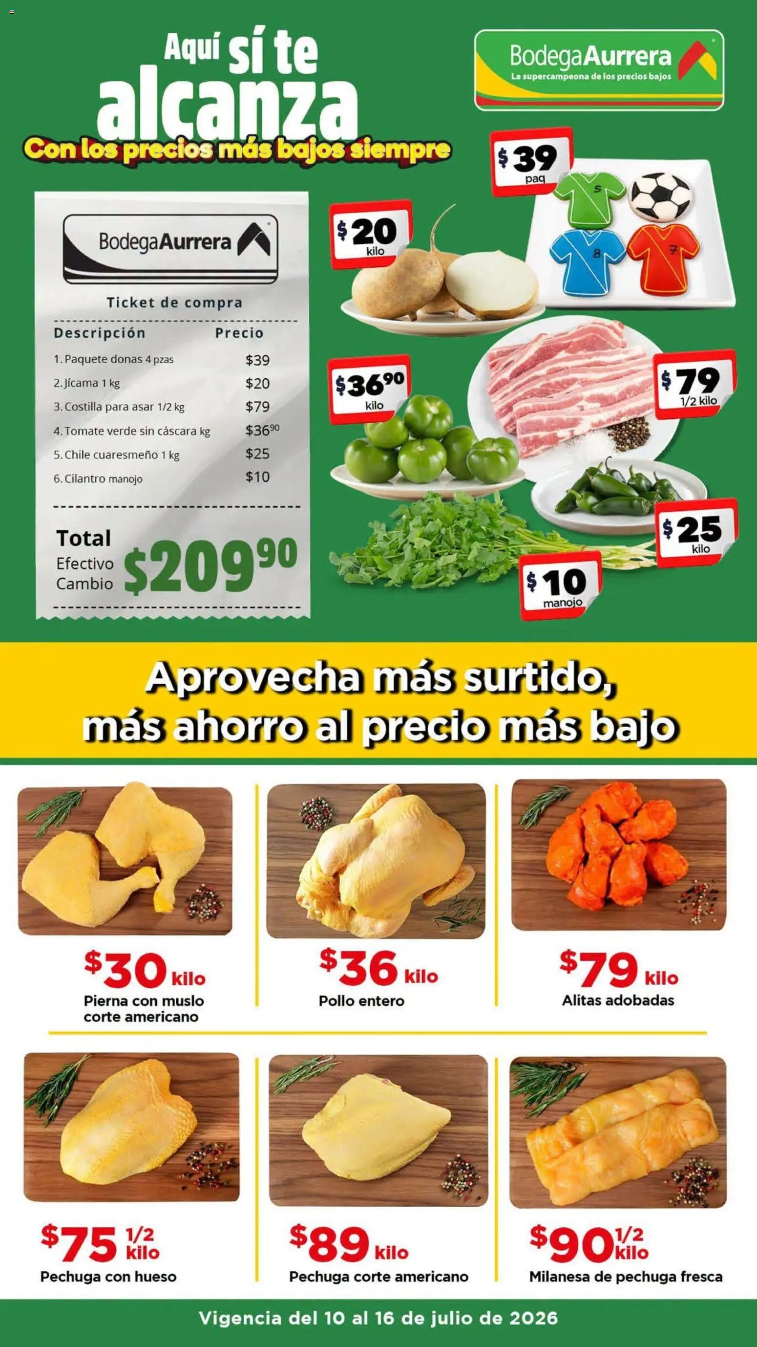 Bodega Aurrerá oferta desde 10/07/2026 Bodega Aurrerá folleto Aprovecha más surtido