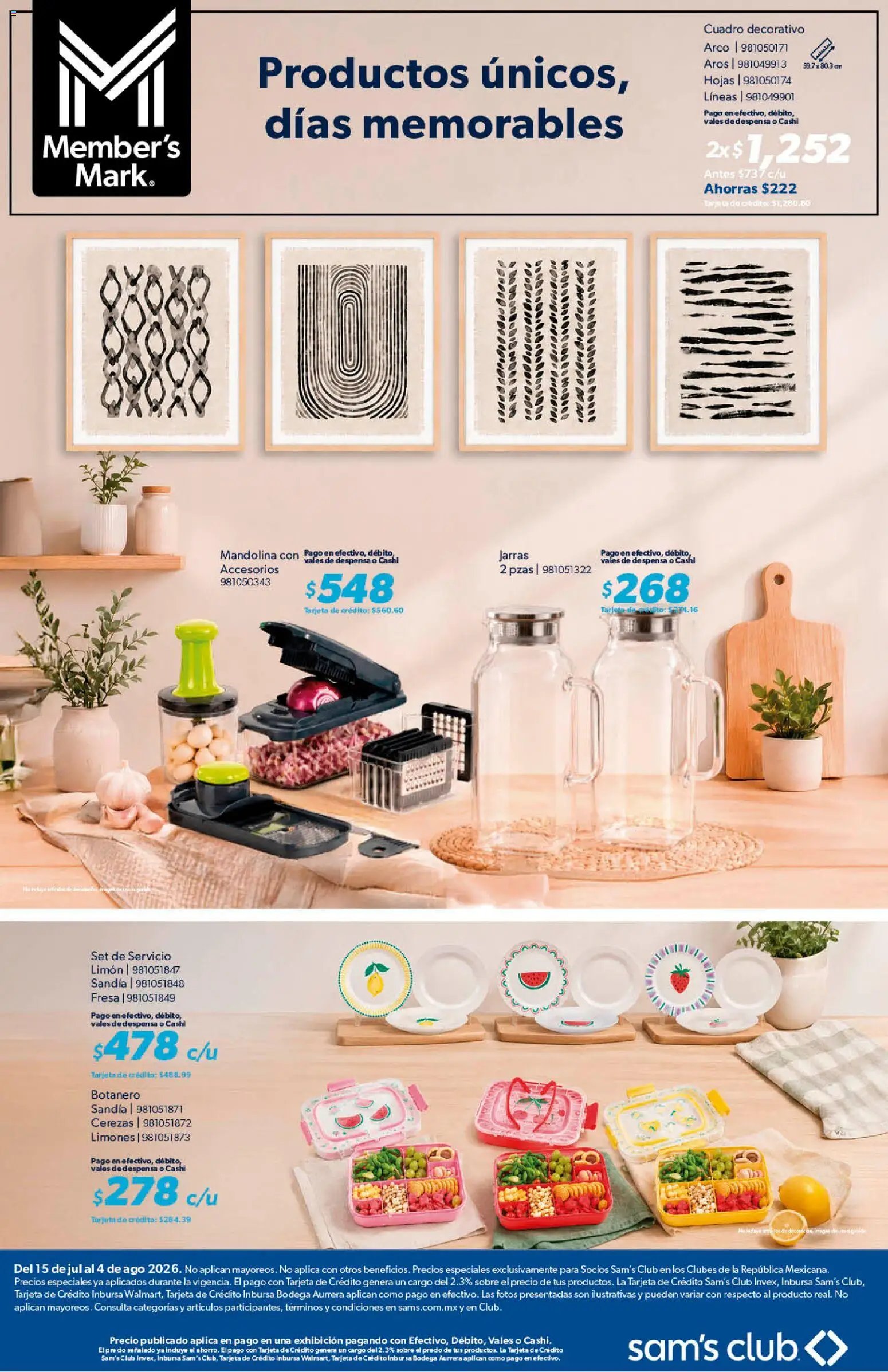 Sam's Club oferta desde 15/07/2026 Sam's Club catálogo
