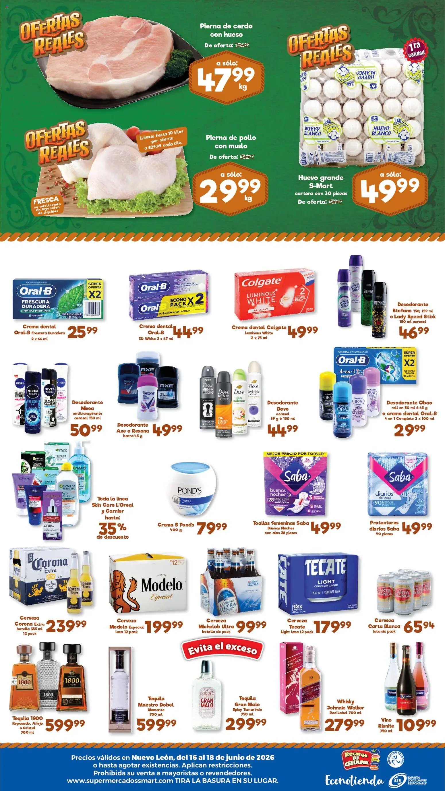 S-Mart oferta desde 16/06/2026 S-Mart folleto Ofertas de feria Monterrey