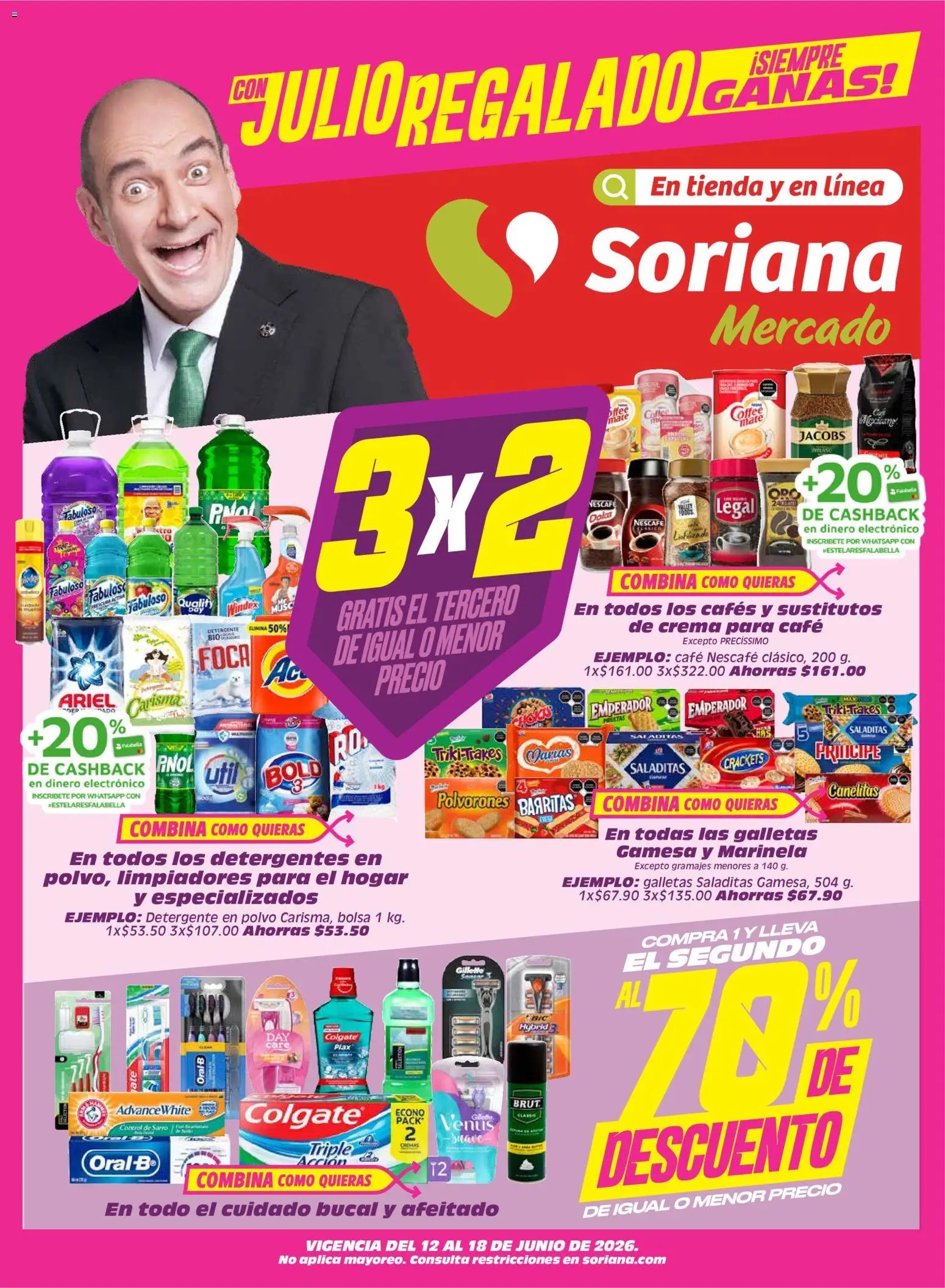 Soriana oferta desde 12/06/2026 Soriana Julio Regalado Mercado Nacional