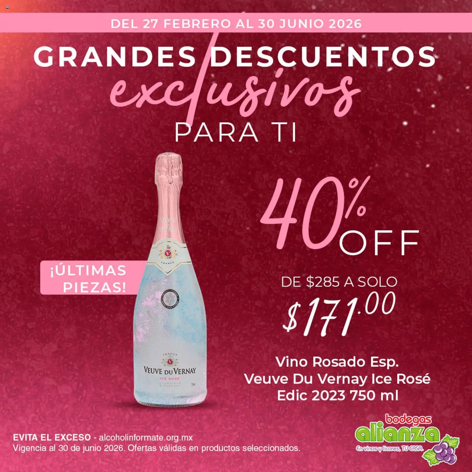 Bodegas Alianza oferta desde 27/02/2026 Bodegas Alianza folleto Grandes descuentos exclusivos