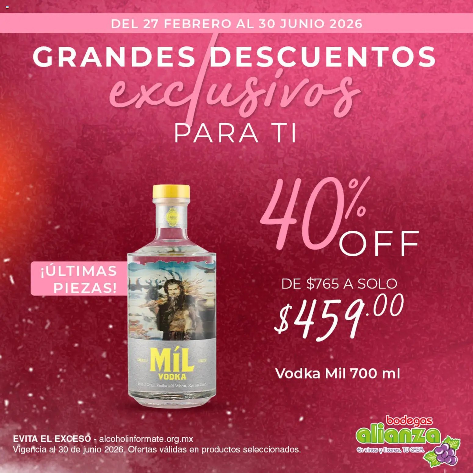 Bodegas Alianza oferta desde 27/02/2026 Bodegas Alianza folleto Grandes descuentos exclusivos