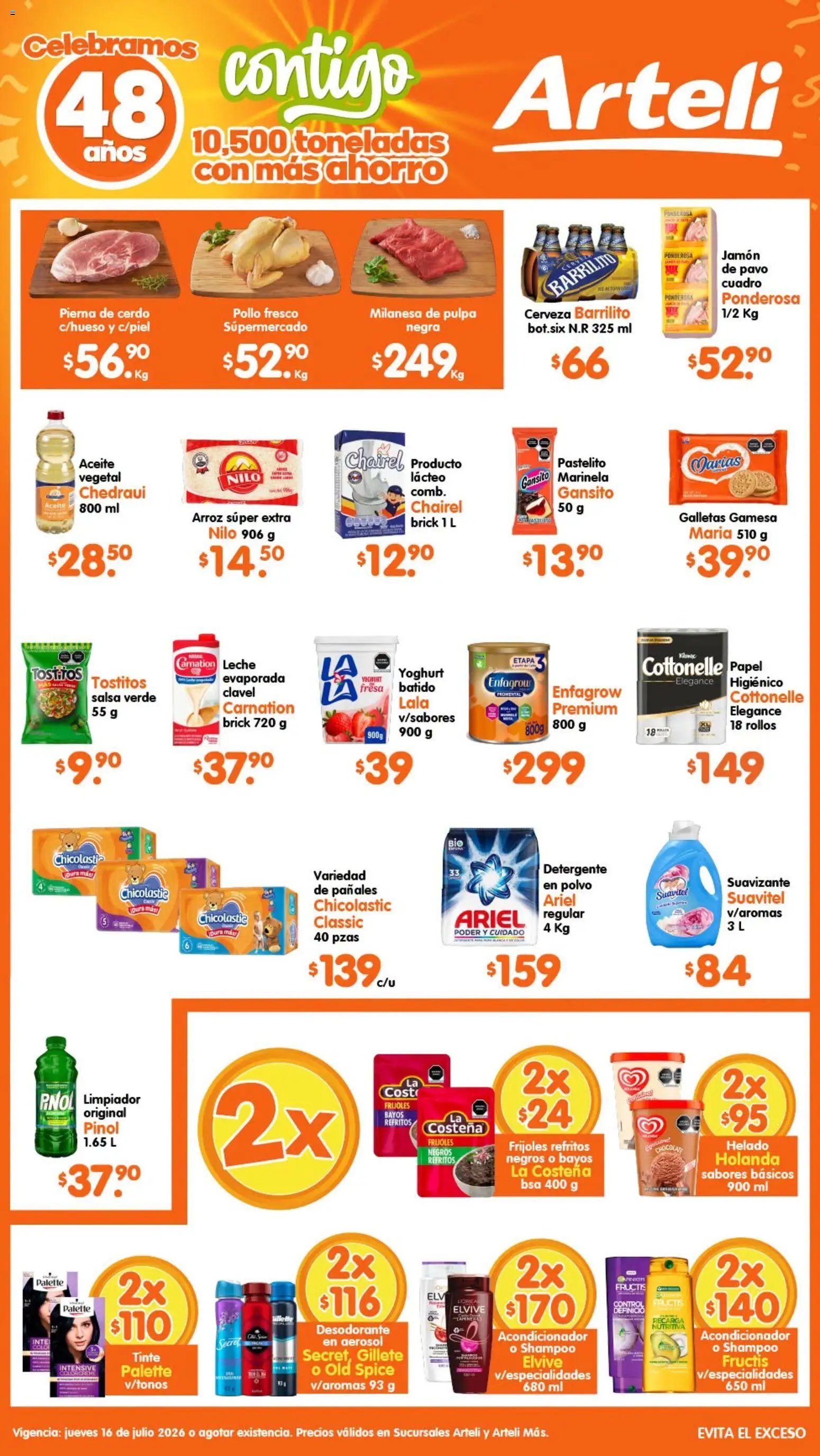 Arteli oferta desde 16/07/2026 Arteli folleto Tuxpan